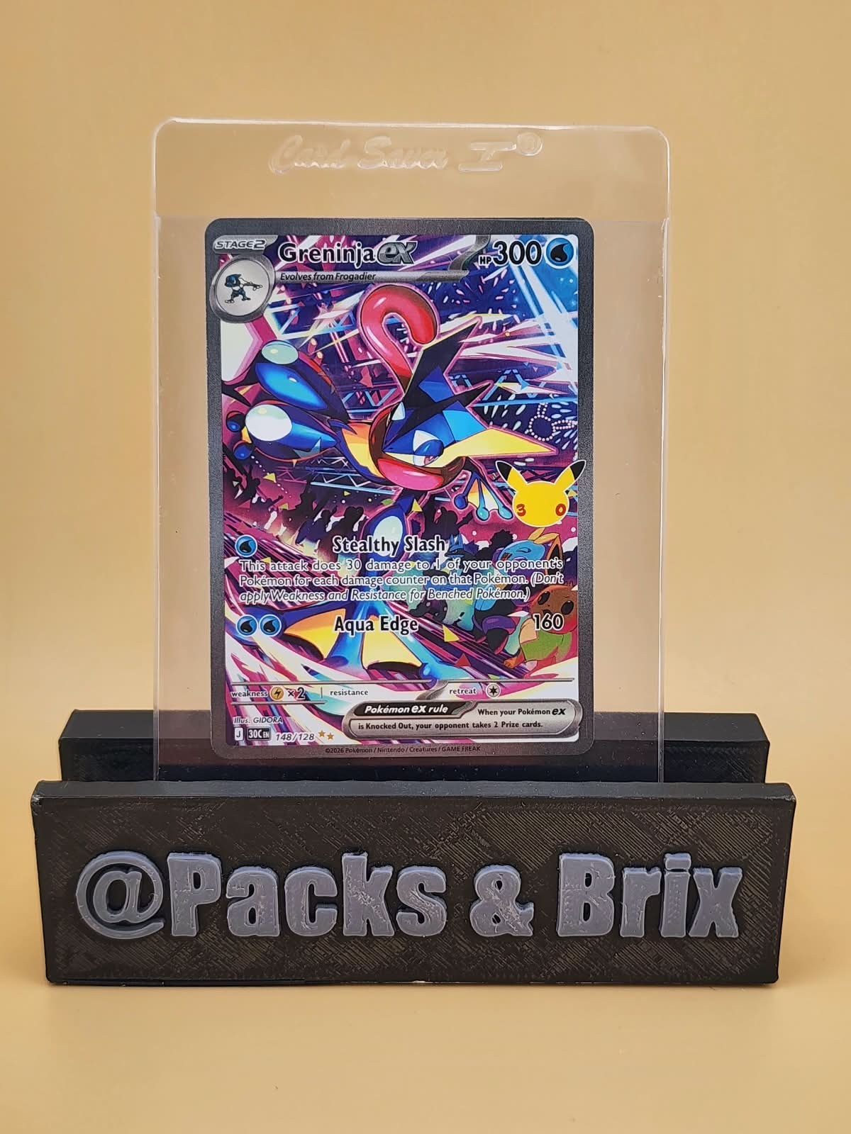 Greninja ex 148/128 Me: 30th Celebration Holo Near MInt NM