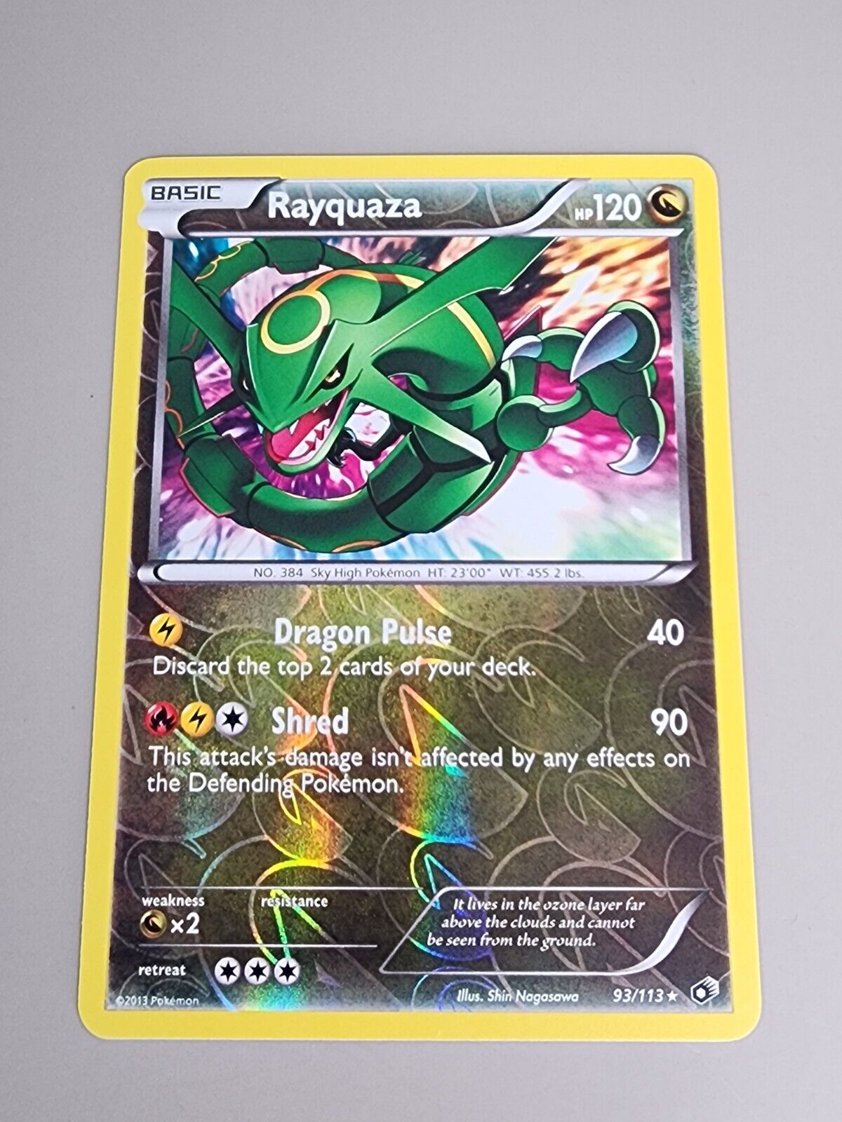 Pokémon TCG Rayquaza Legendary Treasures 93/113 Reverse Holo Holo Rare