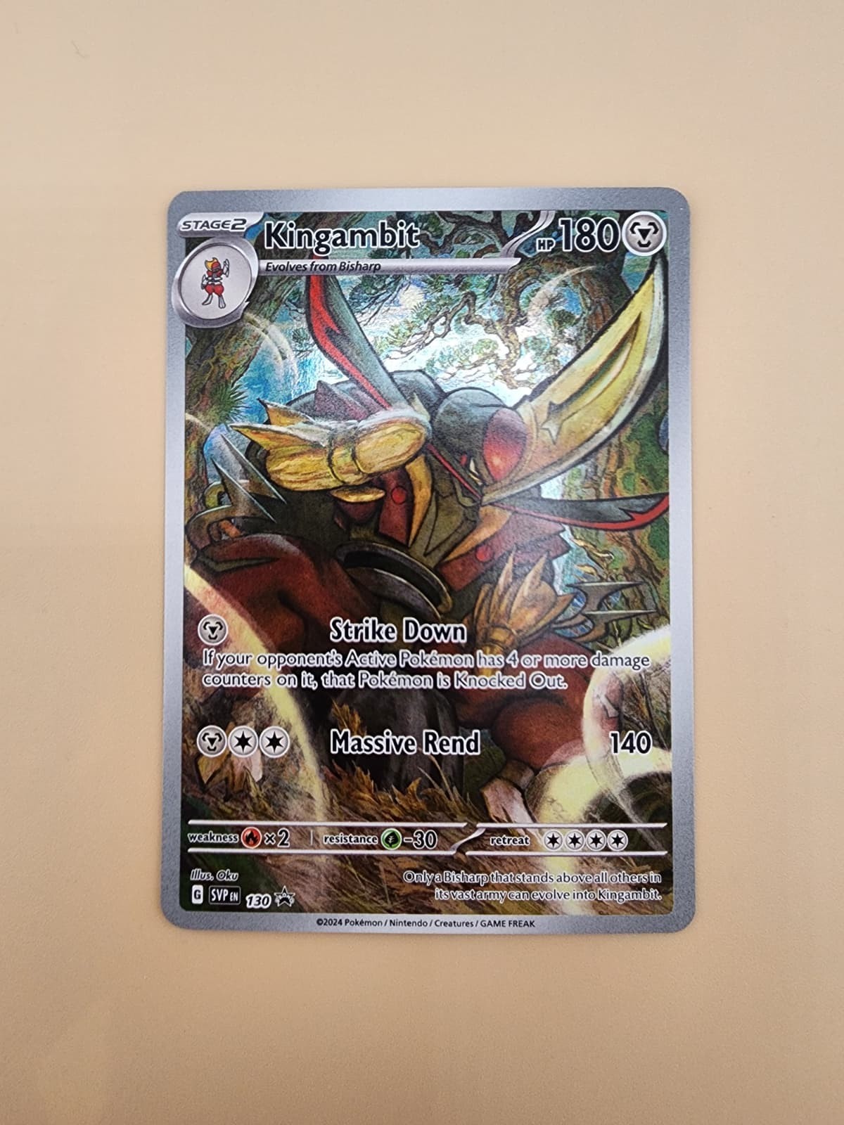 Kingambit 130 Sv: Scarlet & Violet Promo Cards Holo Near Mint (NM)