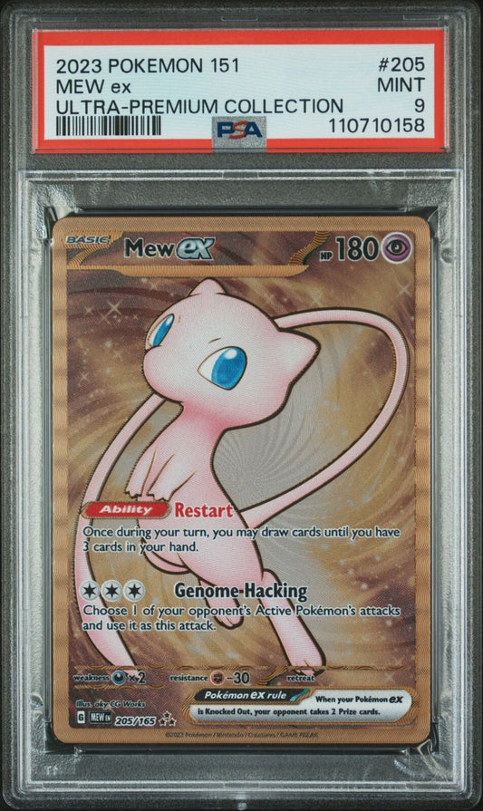 Mew ex 205/165 Sv: Scarlet & Violet 151 Holo PSA 9