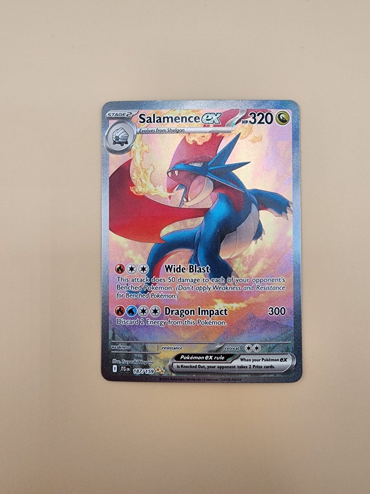 Salamence ex 187/159 Sv09: Journey Together Holo Near Mint  (NM)