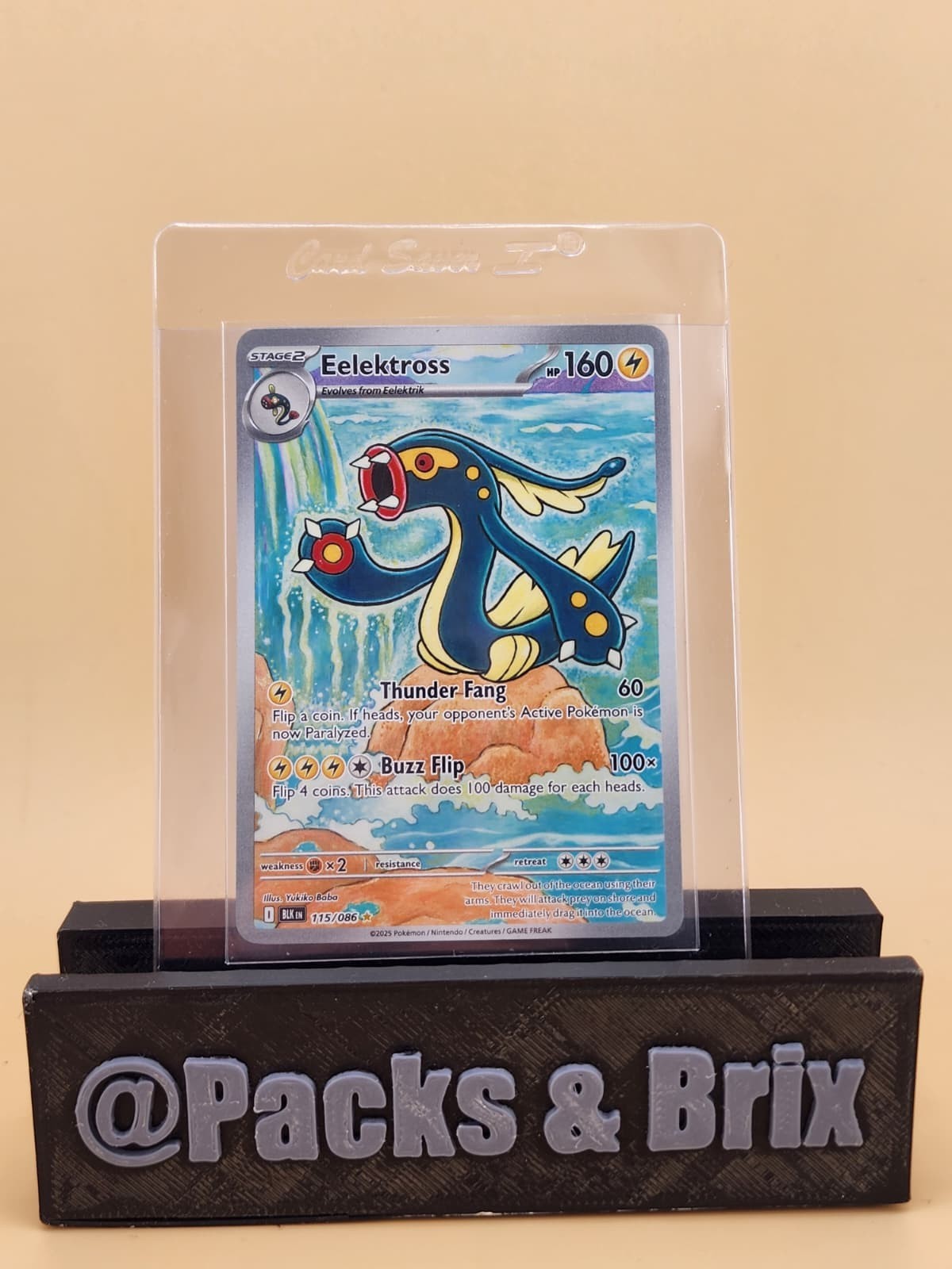 Eelektross 115/086 Sv: Black Bolt Holo Near Mint NM