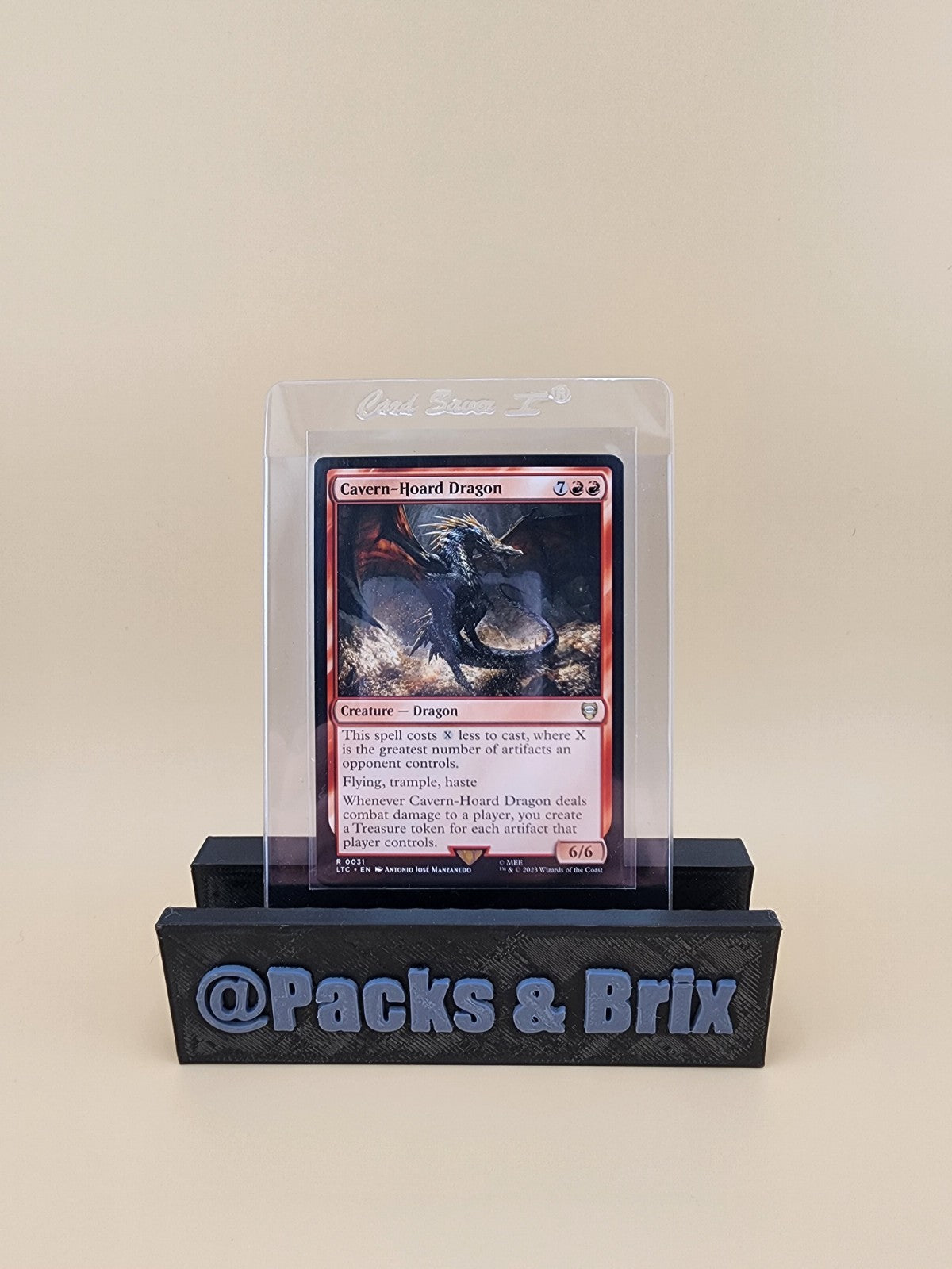 MTG Cavern-Hoard Dragon Cmd: Lord of the Rings (LTC) MTG NM