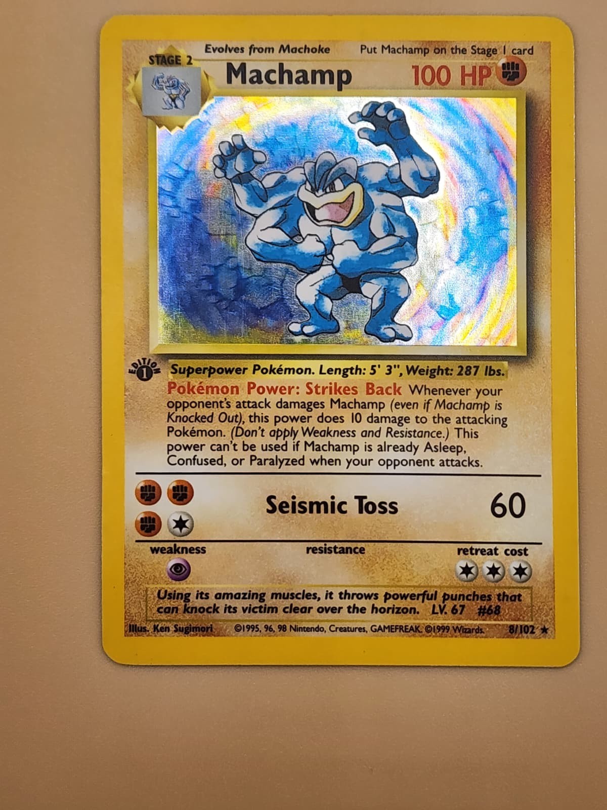 Machamp 8/102 Deck Exclusives Holo Moderately Played MP