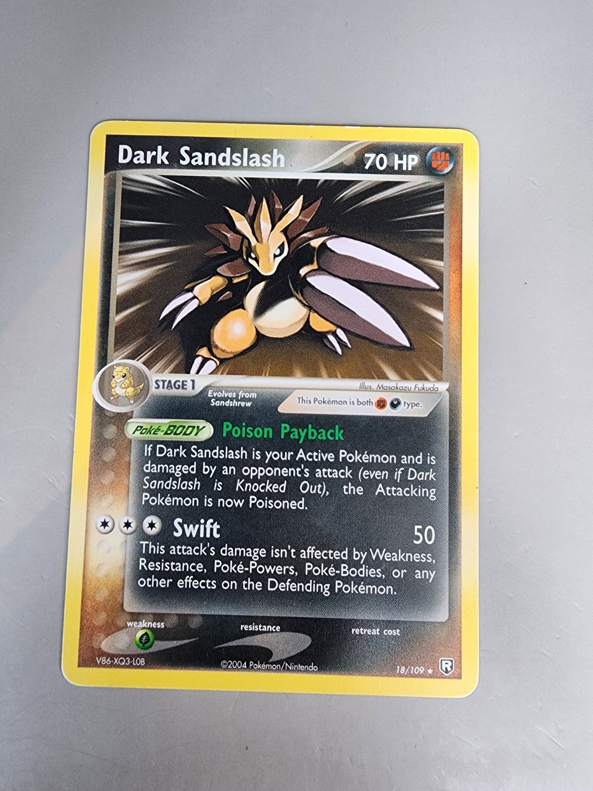 Dark Sandslash 18/109 Team Rocket Returns Regular MP