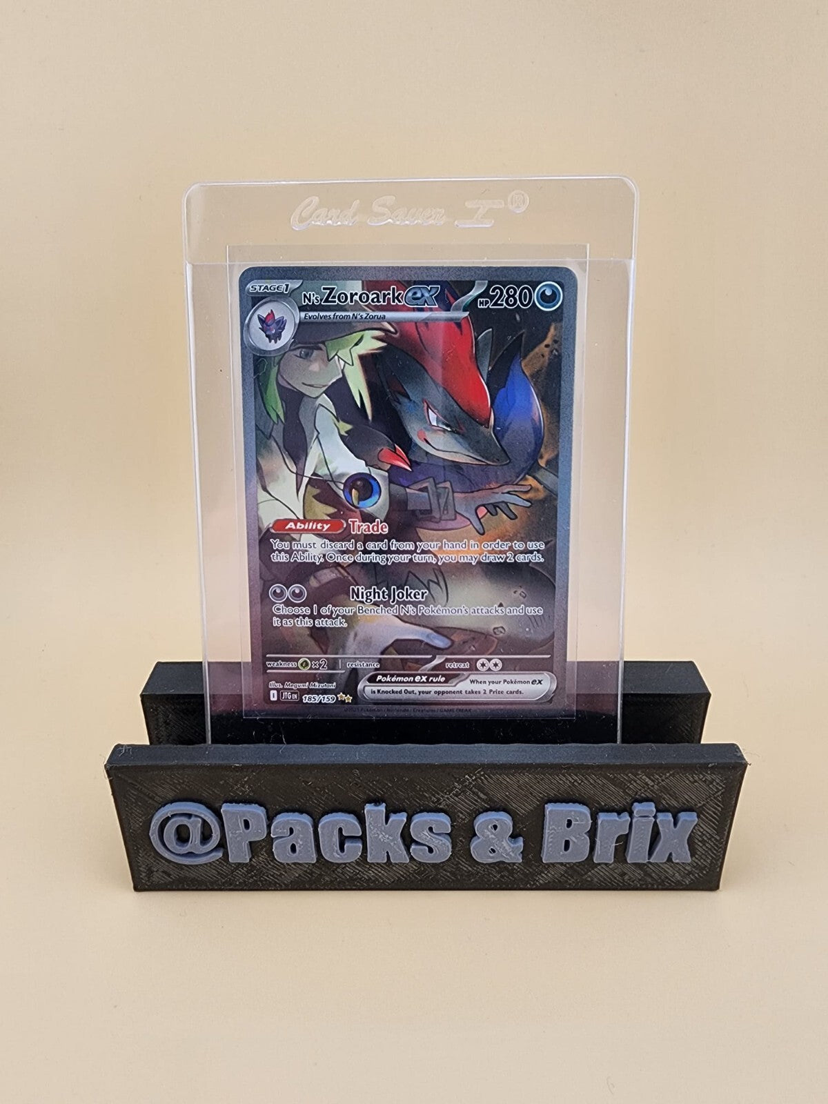 N's Zoroark ex 185/159 Sv09: Journey Together Holo Near Mint (NM)