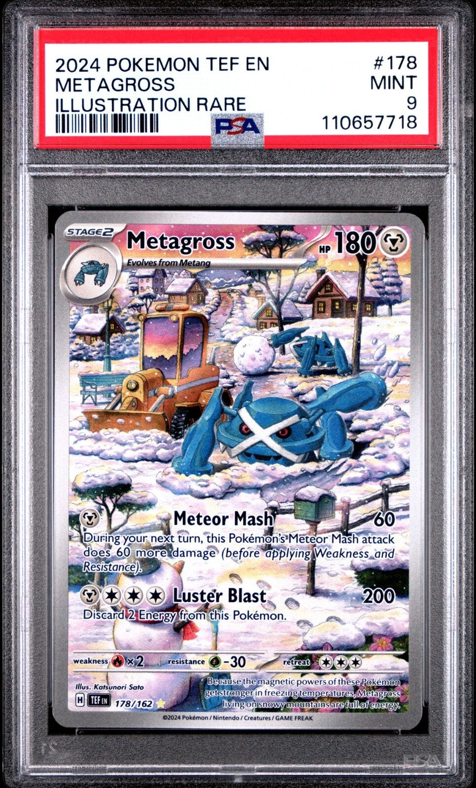 Metagross 178/162 Sv05: Temporal Forces Holo PSA  9