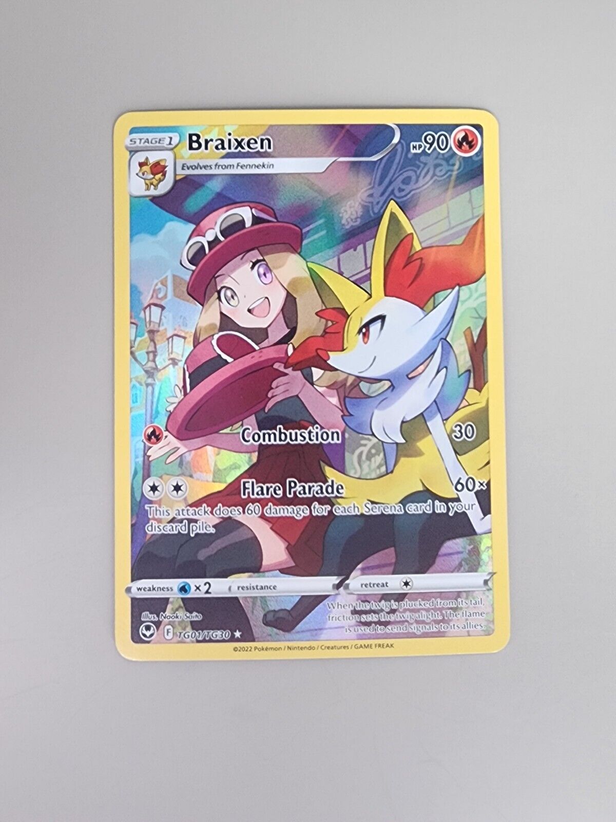 Pokémon TCG Braixen Swsh12: Sword & Shield - Silver Tempest Trainer Gallery...