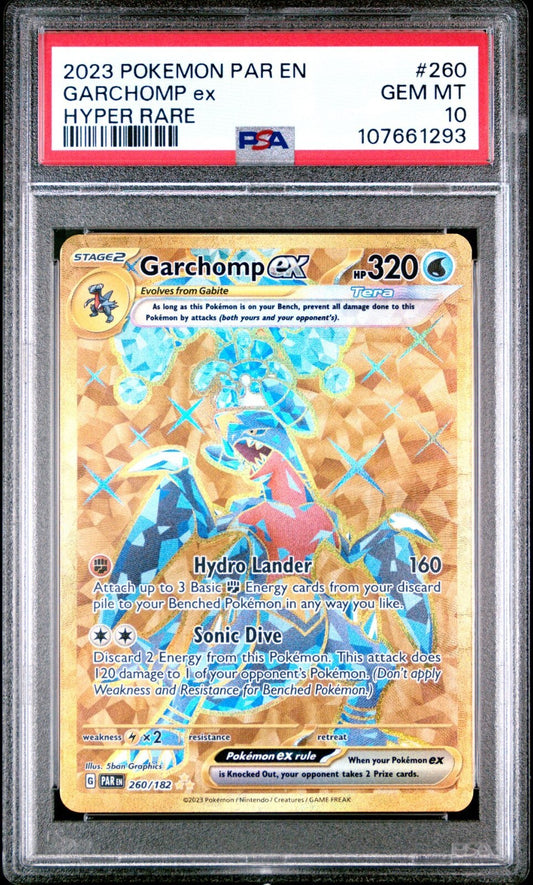 #260 GARCHOMP PSA 10 Gem MINT Paradox Rift