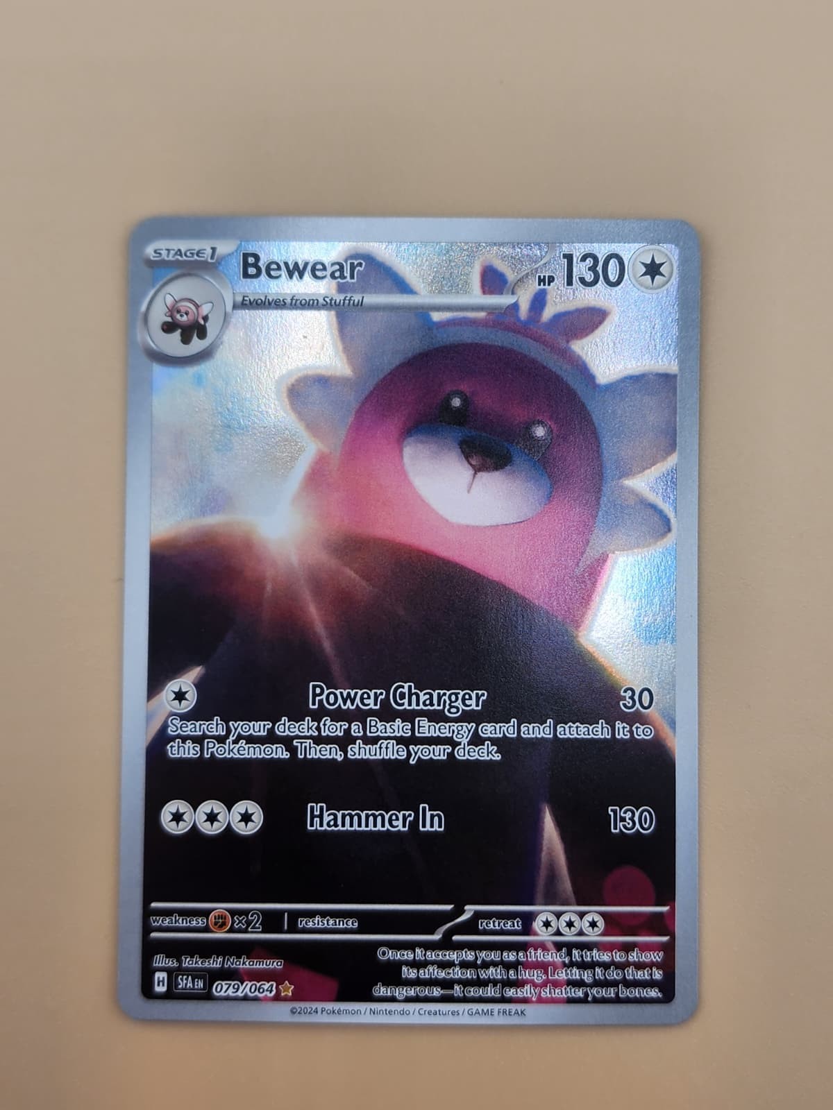Bewear 079/064 Sv: Shrouded Fable Holo Near Mint NM