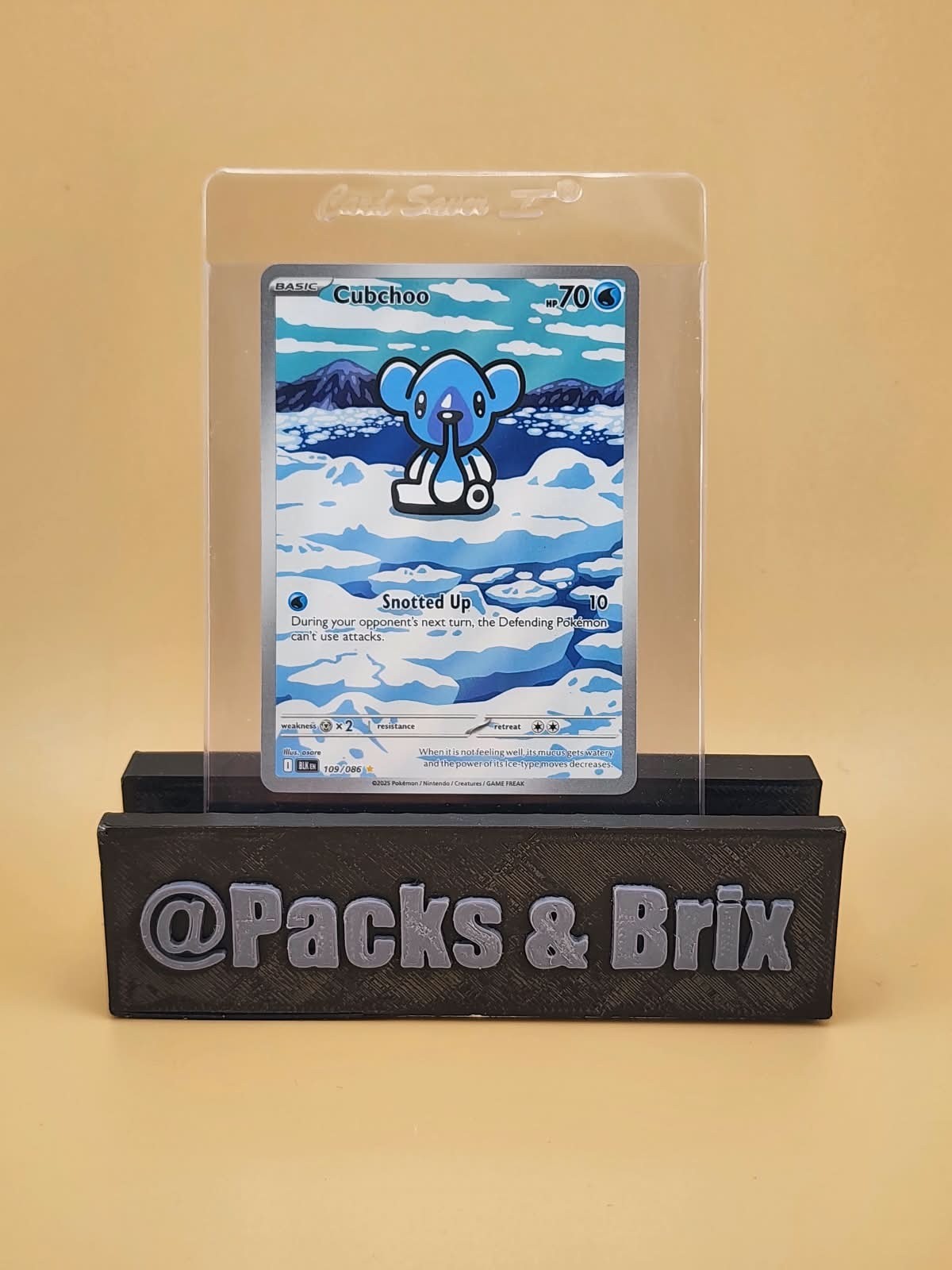 Cubchoo 109/086 Sv: Black Bolt Holo Near Mint NM
