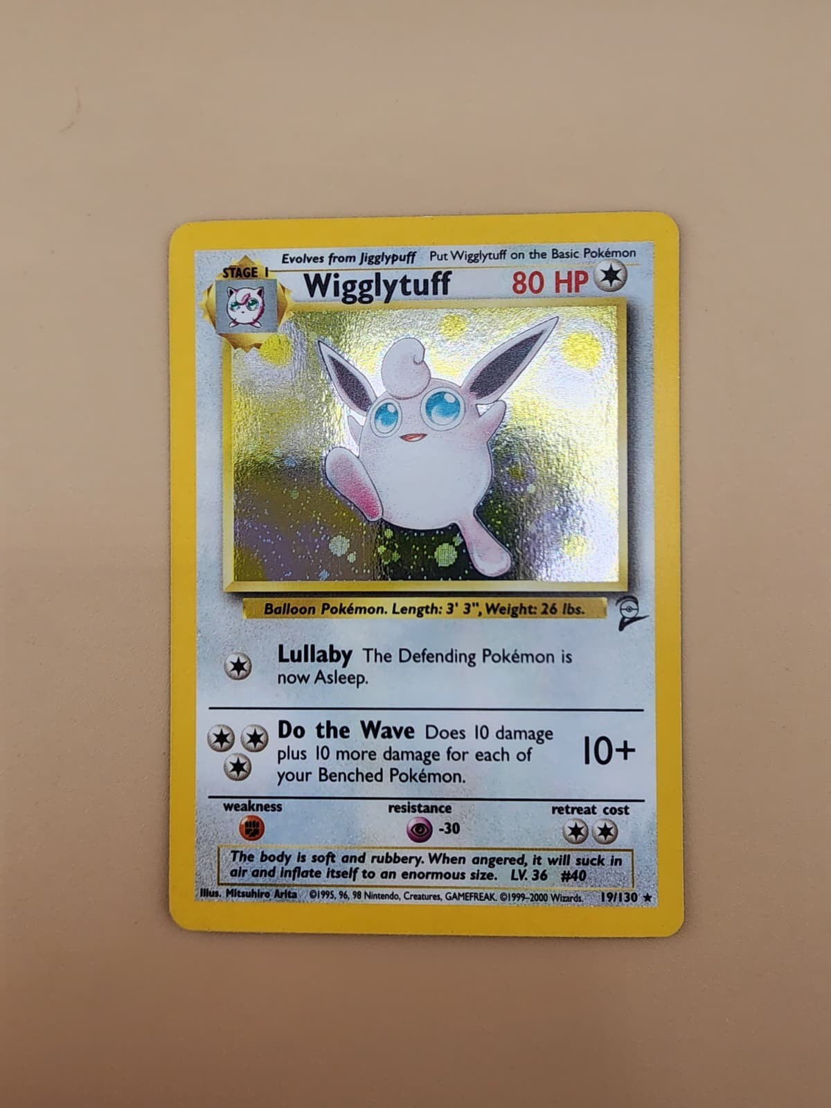 Wigglytuff 019/130 Base Set 2 Holo Near Mint (NM)