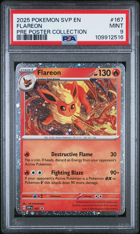 Flareon 167 Sv: Scarlet & Violet Promo Cards Holo PSA 9