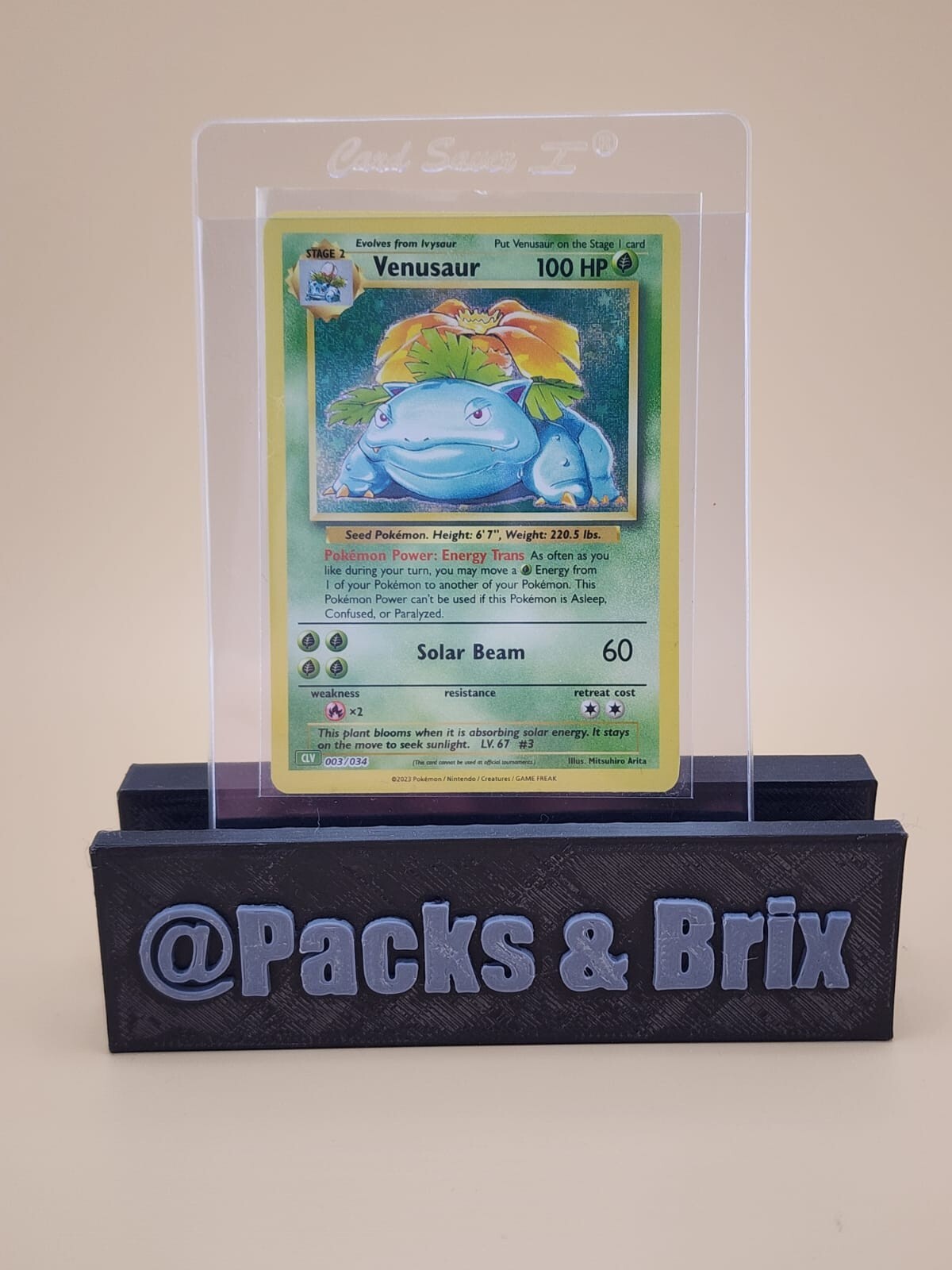 Venusaur 003/034 Trading Card Game Classic Holo NM