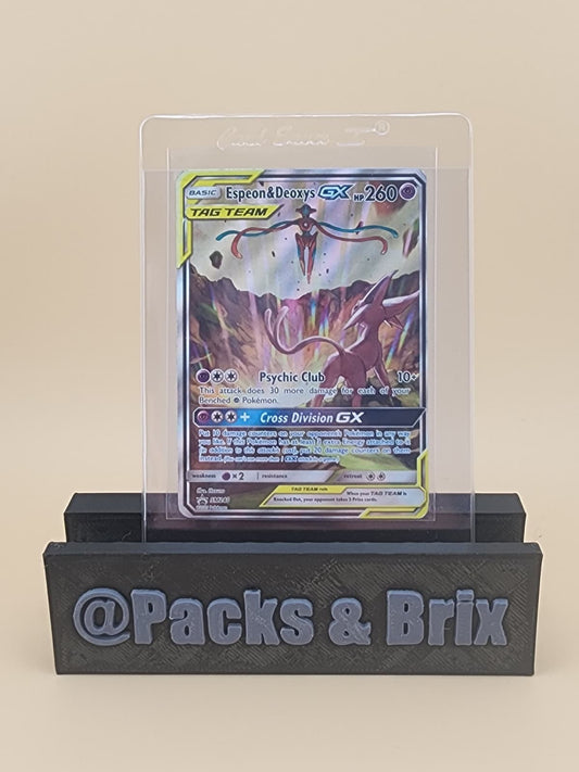 Espeon & Deoxys GX SM240 Sm Holo Heavily Played (HP)