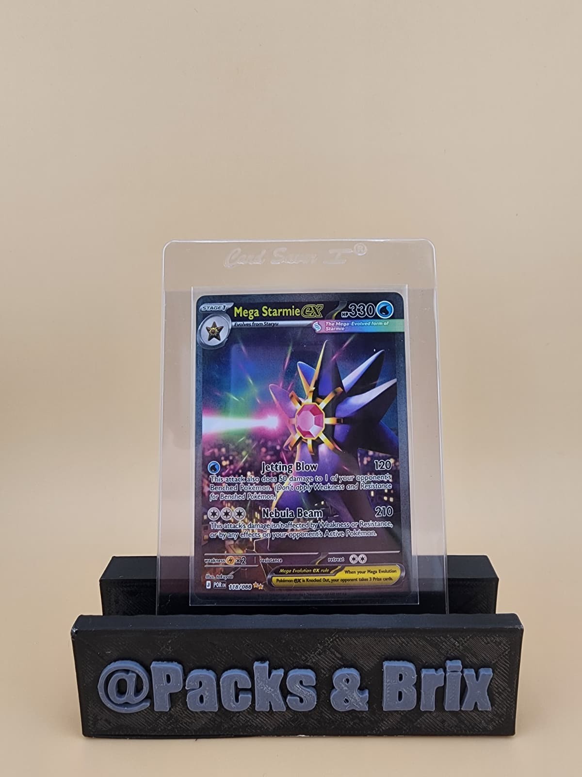 Mega Starmie ex 118/088 Me03: Perfect Order Holo Near Mint (NM)