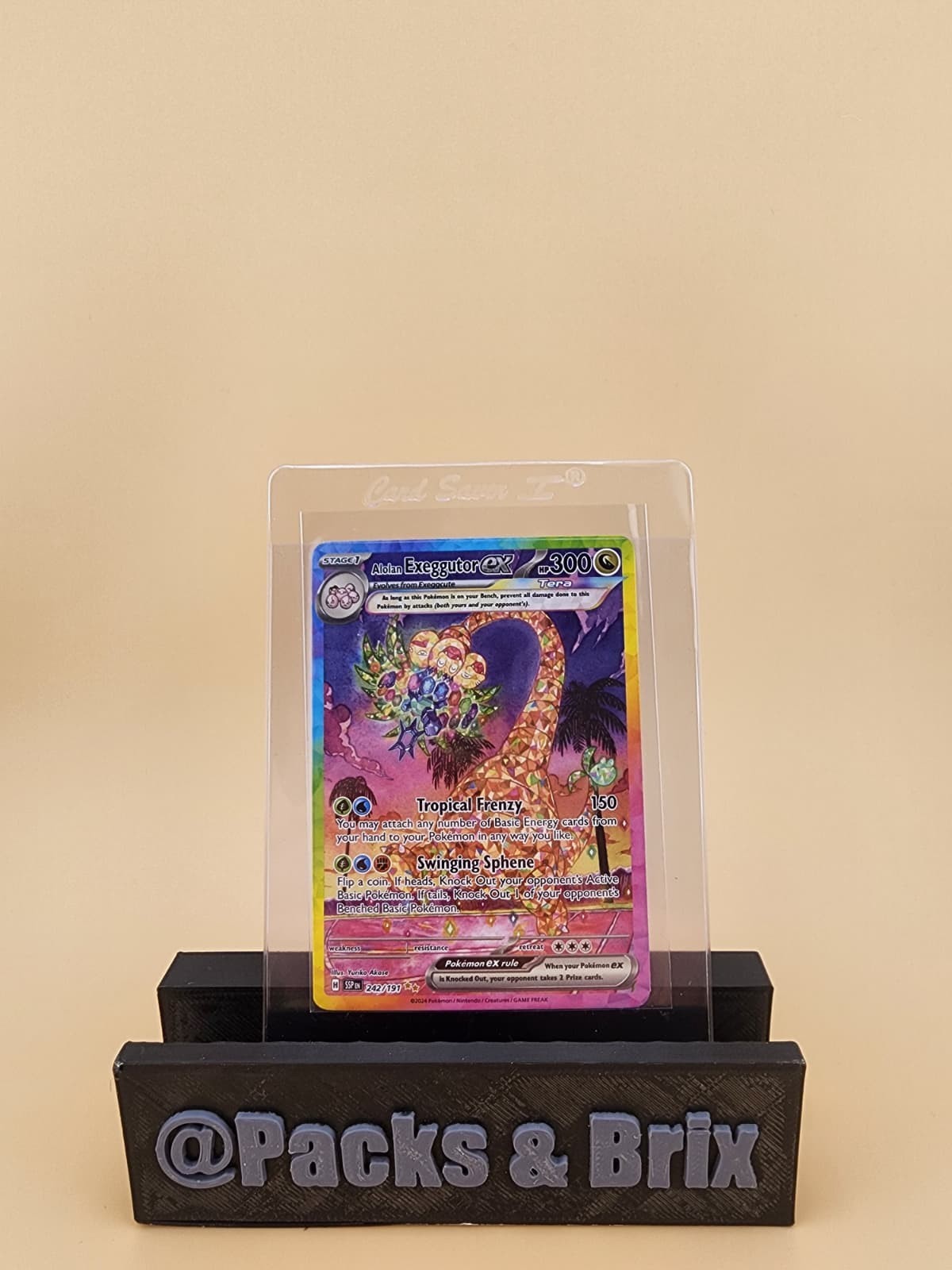 Alolan Exeggutor ex 242/191 Sv08: Surging Sparks Holo Near Mint (NM)