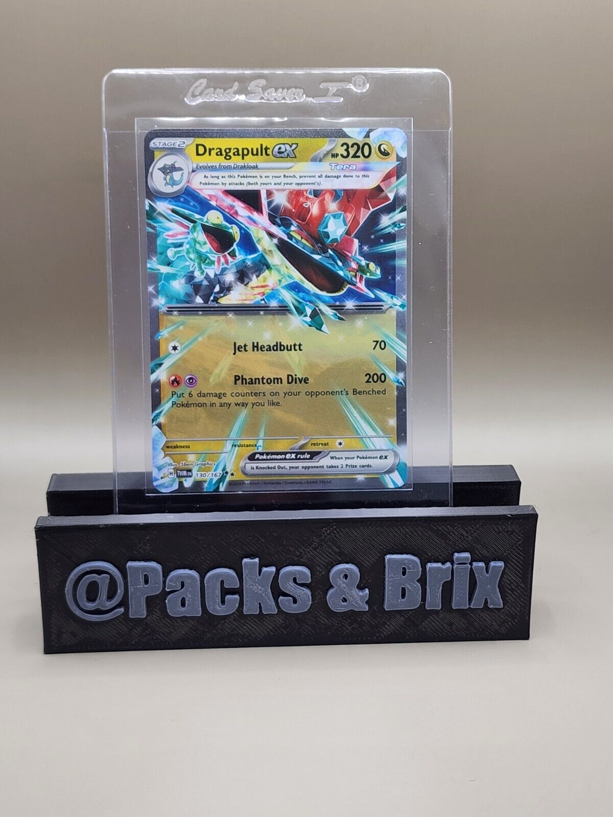 Pokémon TCG Dragapult ex Scarlet & Violet-Twilight Masquerade 130/167 Holo...