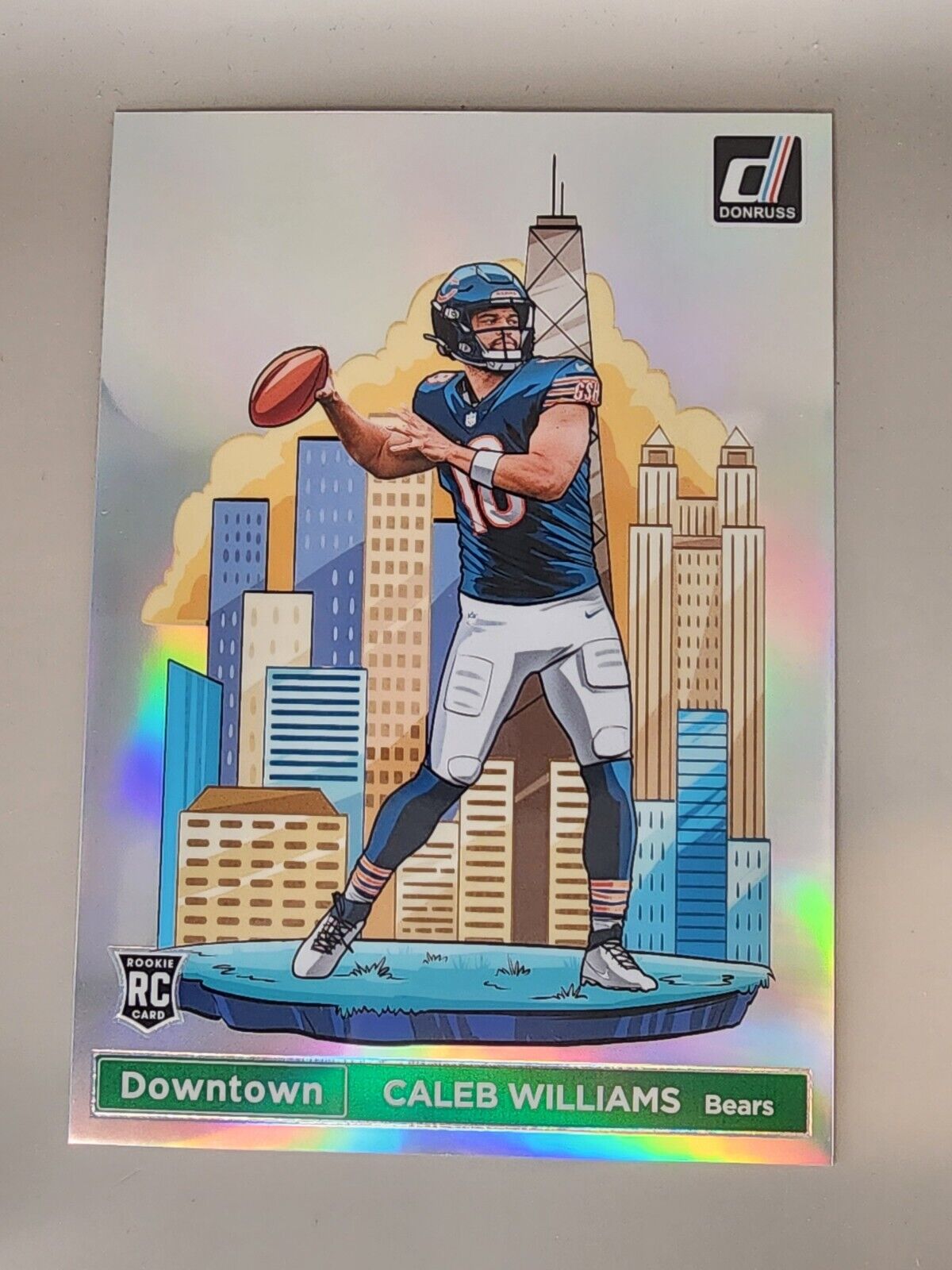 2024 Caleb Williams Bears Donruss Downtown Prizm Jumbo Oversized Rookie DT21