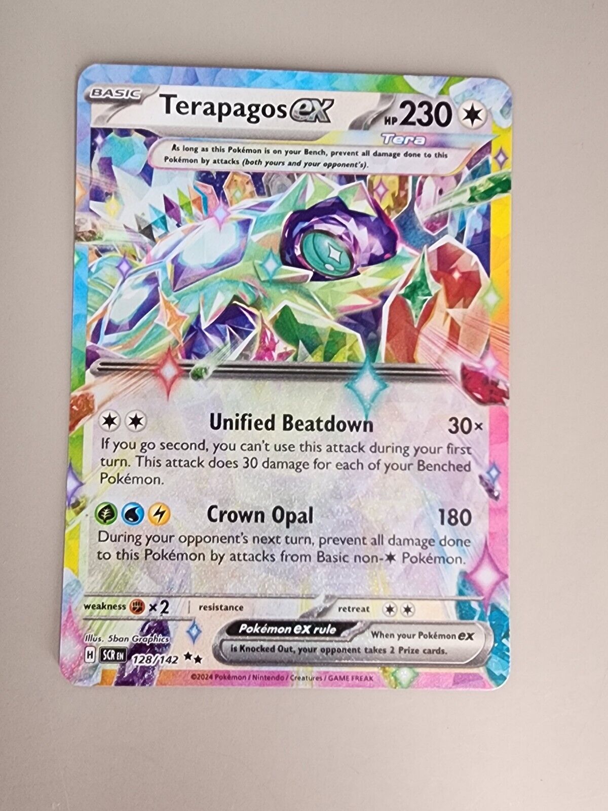 Terapagos ex 128/142 Sv07: Stellar Crown Holo Lp