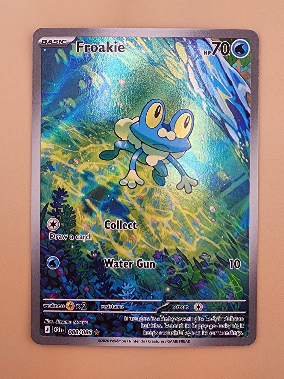 Froakie 088/086 Me04: Chaos Rising Holo Near Mint NM