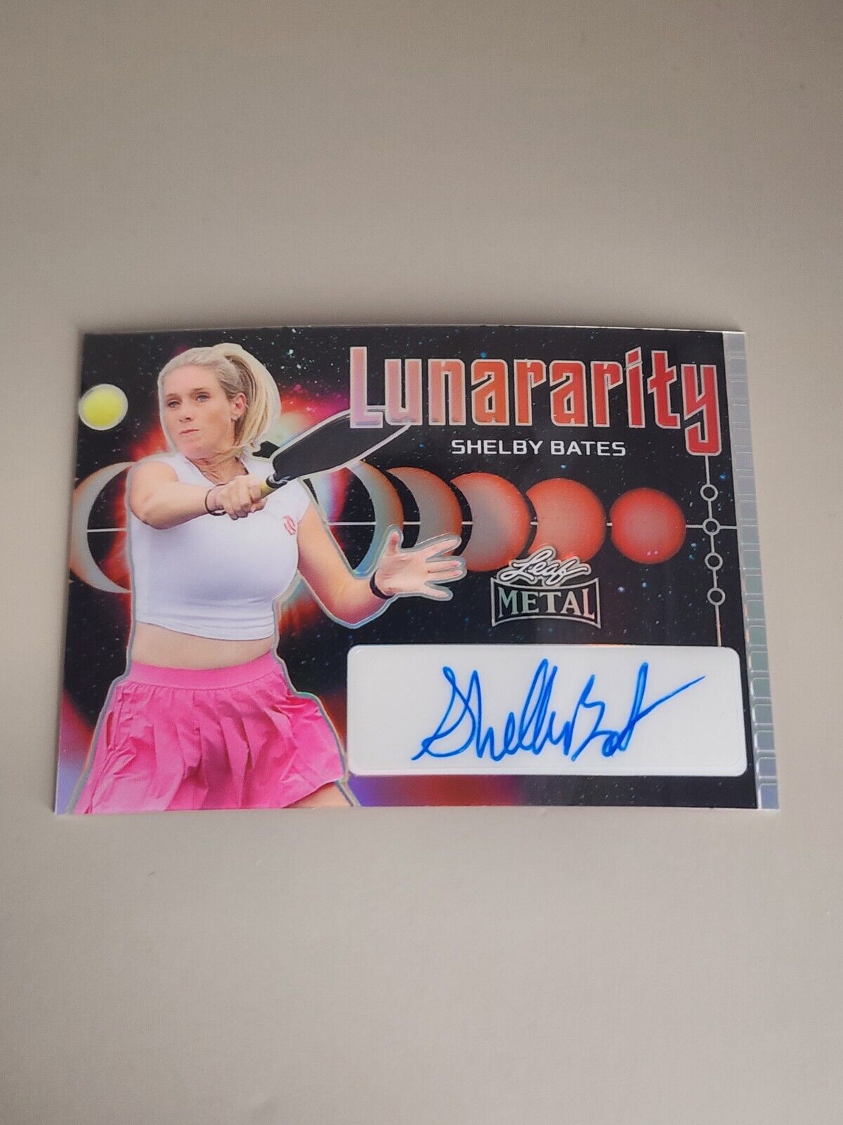 2024 LEAF METAL PICKLEBALL SHELBY BATES 2/10 AUTO LUNARARITY AUTOGRAPH #L-SB1