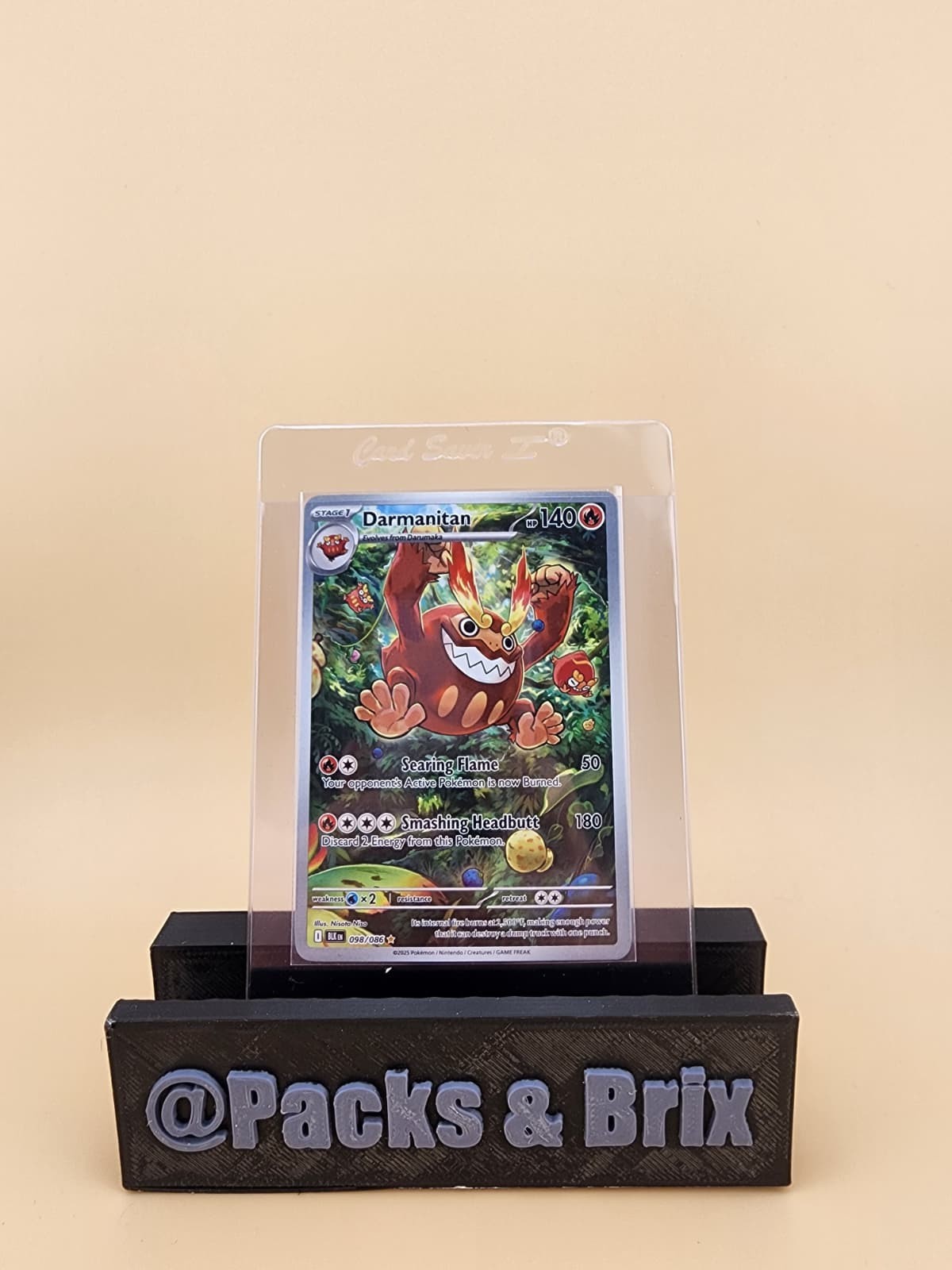 Darmanitan 098/086 Sv: Black Bolt Holo Near Mint (NM)