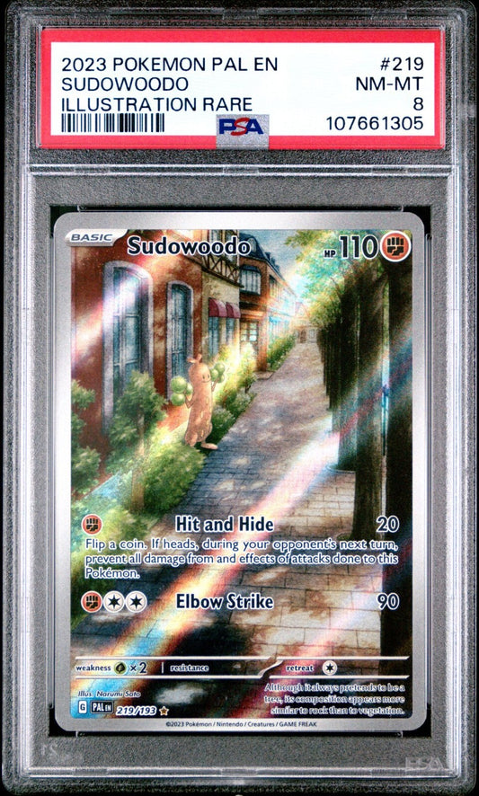 Sudowoodo 219/193 Sv02: Paldea Evolved Holo PSA 8
