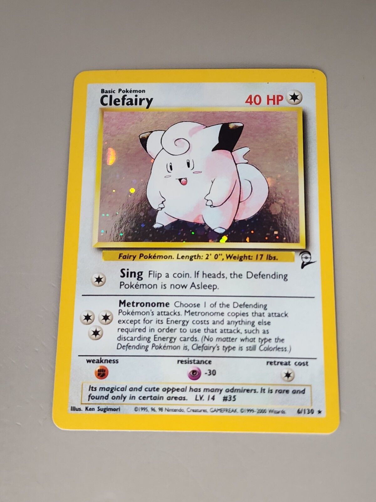 Clefairy 006/130 Base Set 2 Holo