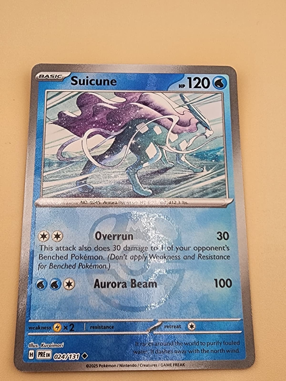 Suicune 024/131 Sv: Prismatic Evolutions Regular Near Mint NM