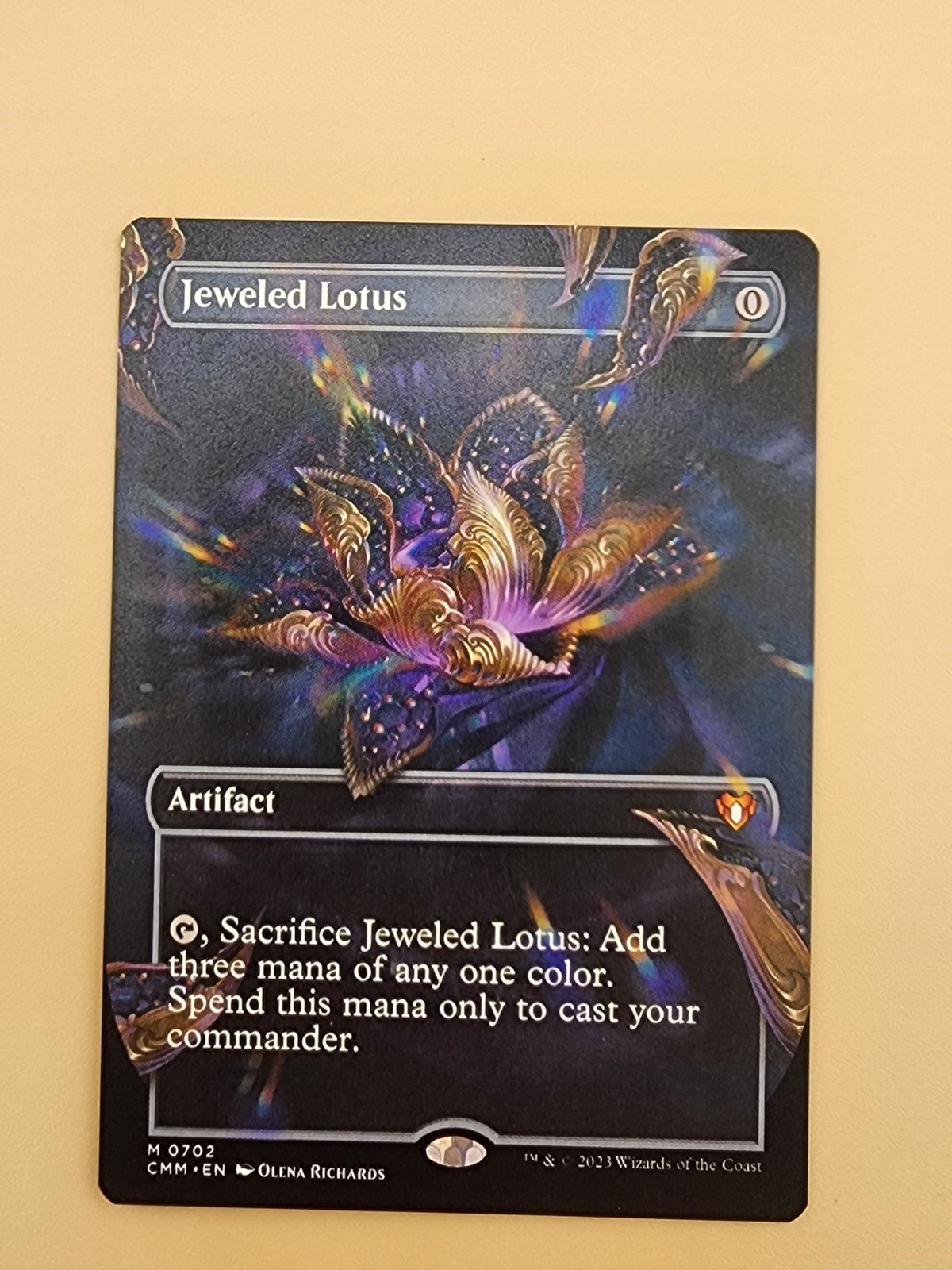 Jeweled Lotus (Borderless) Commander Masters Regular Near Mint NM