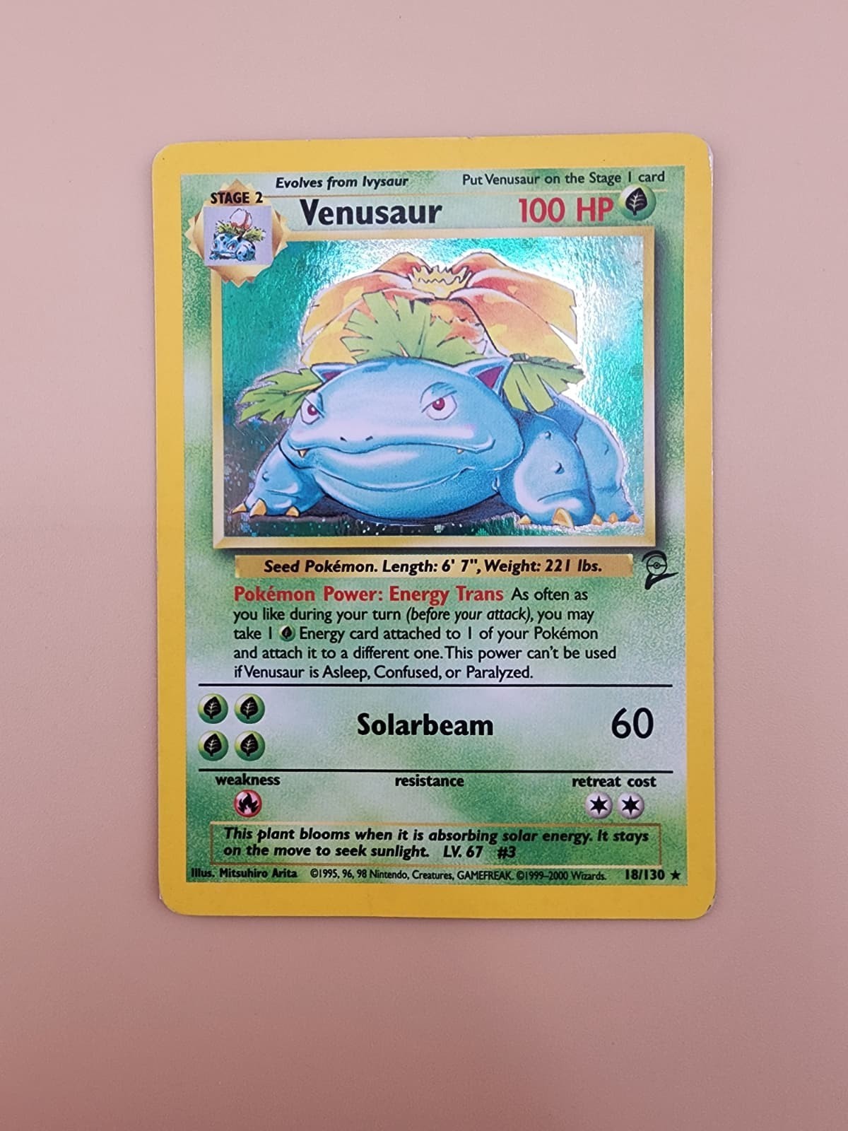 Venusaur 018/130 Base Set 2 Holo Heavilly Played (HP)