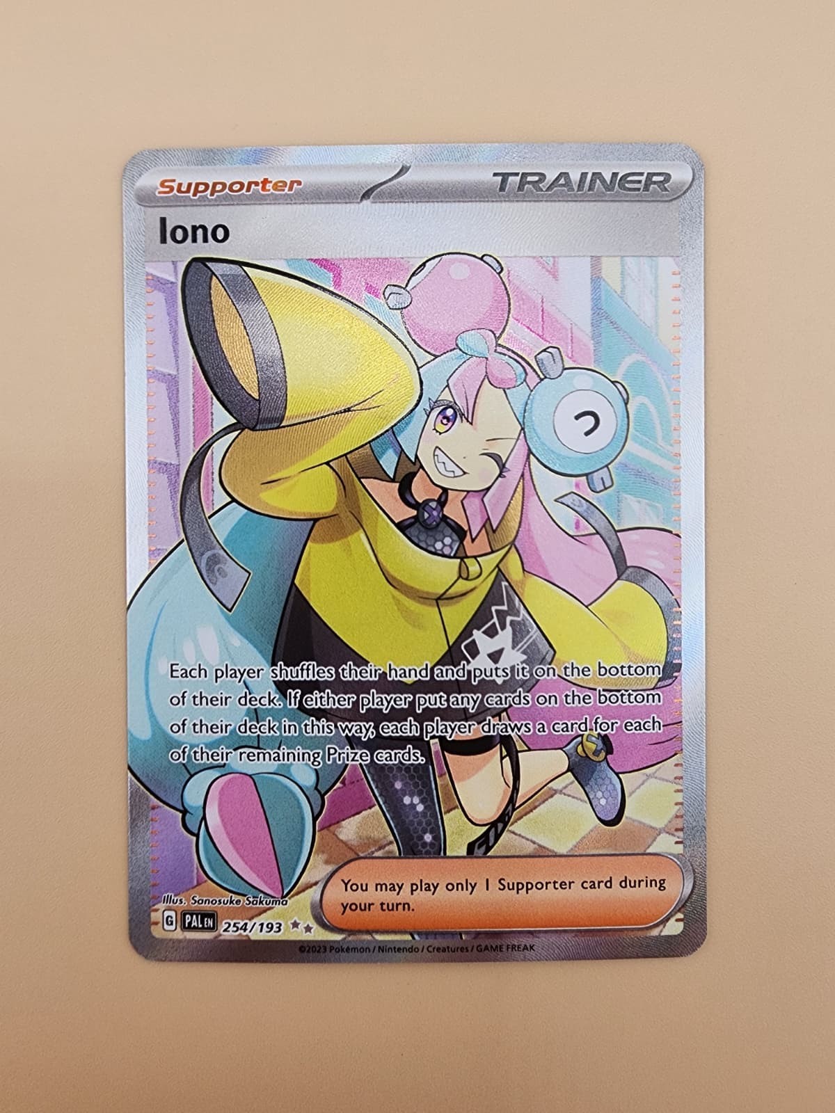 Iono 254/193 Sv02: Paldea Evolved Holo Near Mint (NM)