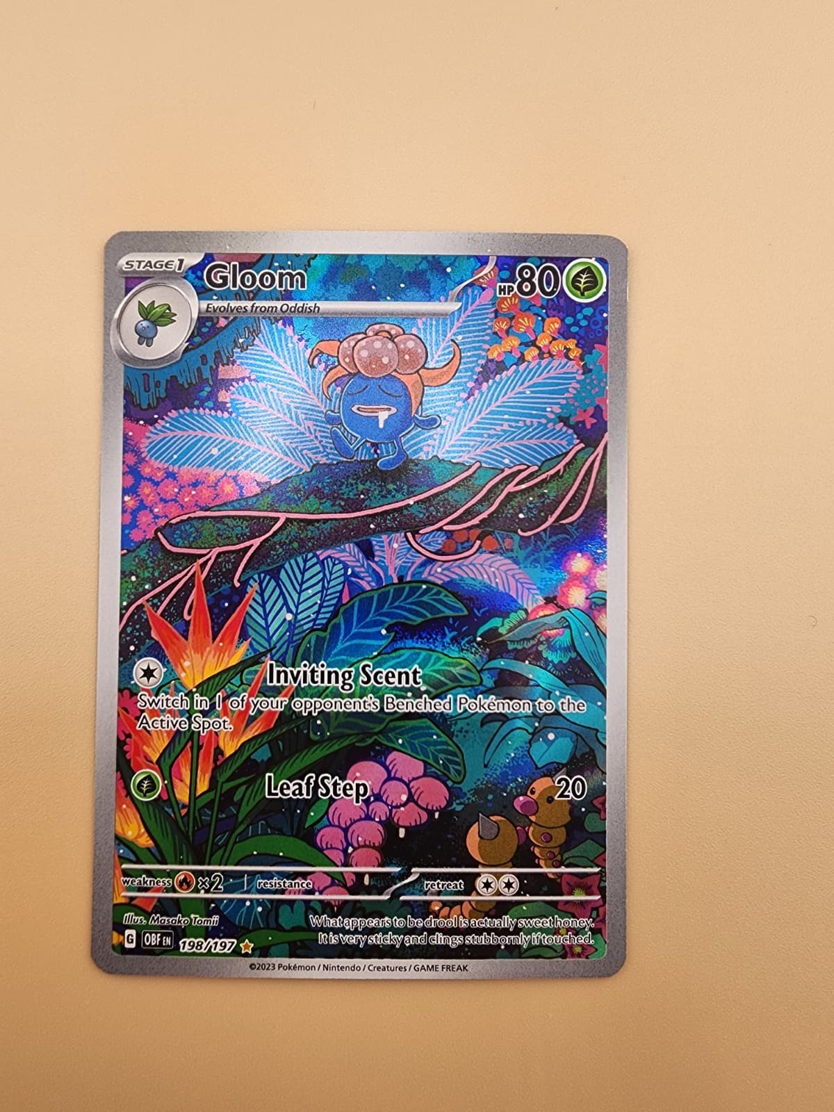 Gloom 198/197 SV03: Obsidian Flames Holo Near Mint (NM)