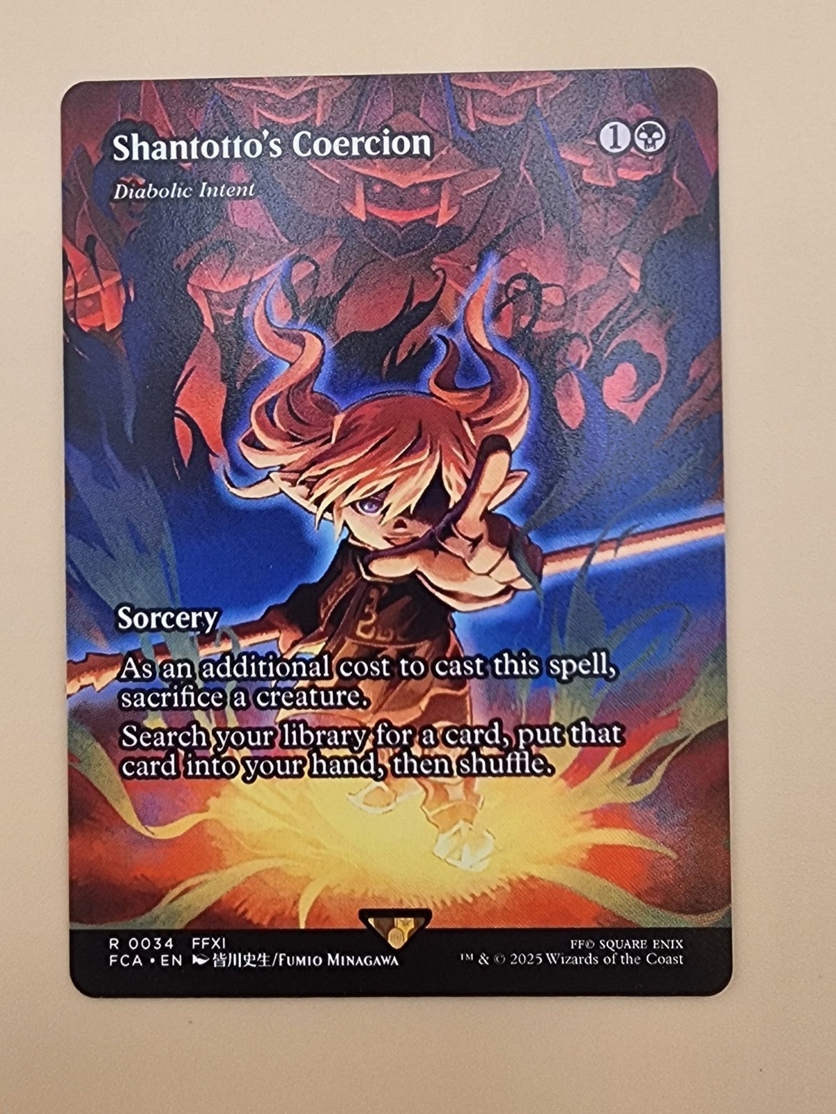 Shantotto's Coercion - Diabolic Intent (Non-foil) [Showcase] FCA 34 Rare MTG NM