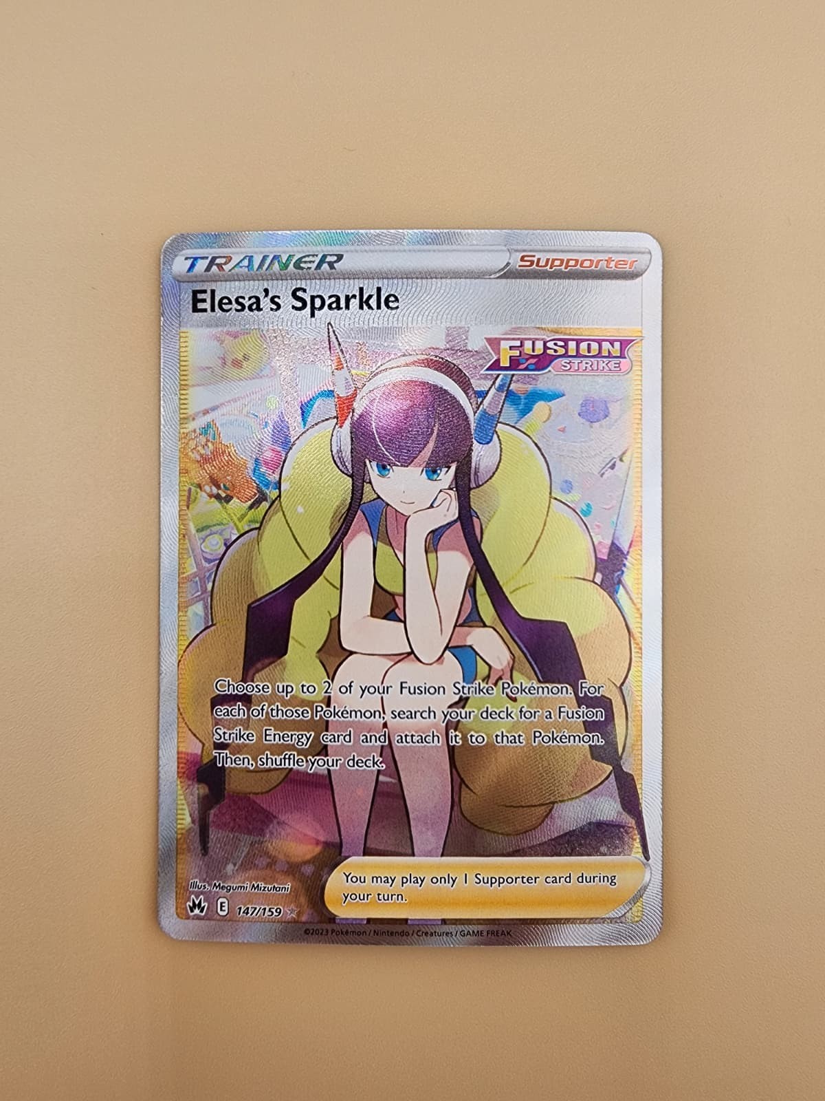 Elesa's Sparkle (Full Art) 147/159 SWSH: Crown Zenith Holo Near Mint (NM)