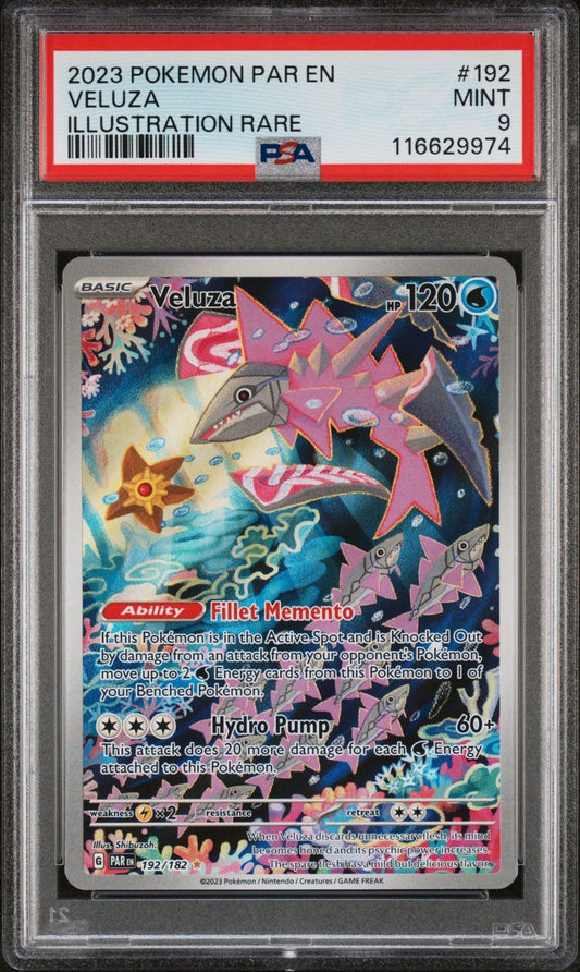 2023 Pokemon Par En-Paradox Rift Illustration Rare Veluza #192 PSA 10