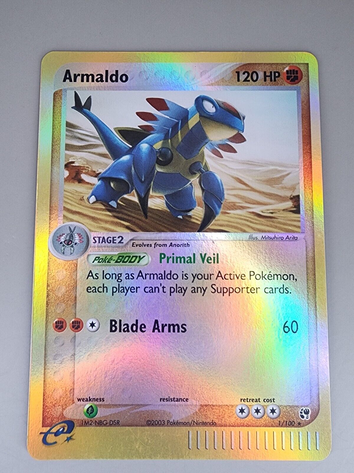 Pokémon TCG Armaldo 1/100 Reverse Holo Holo Rare