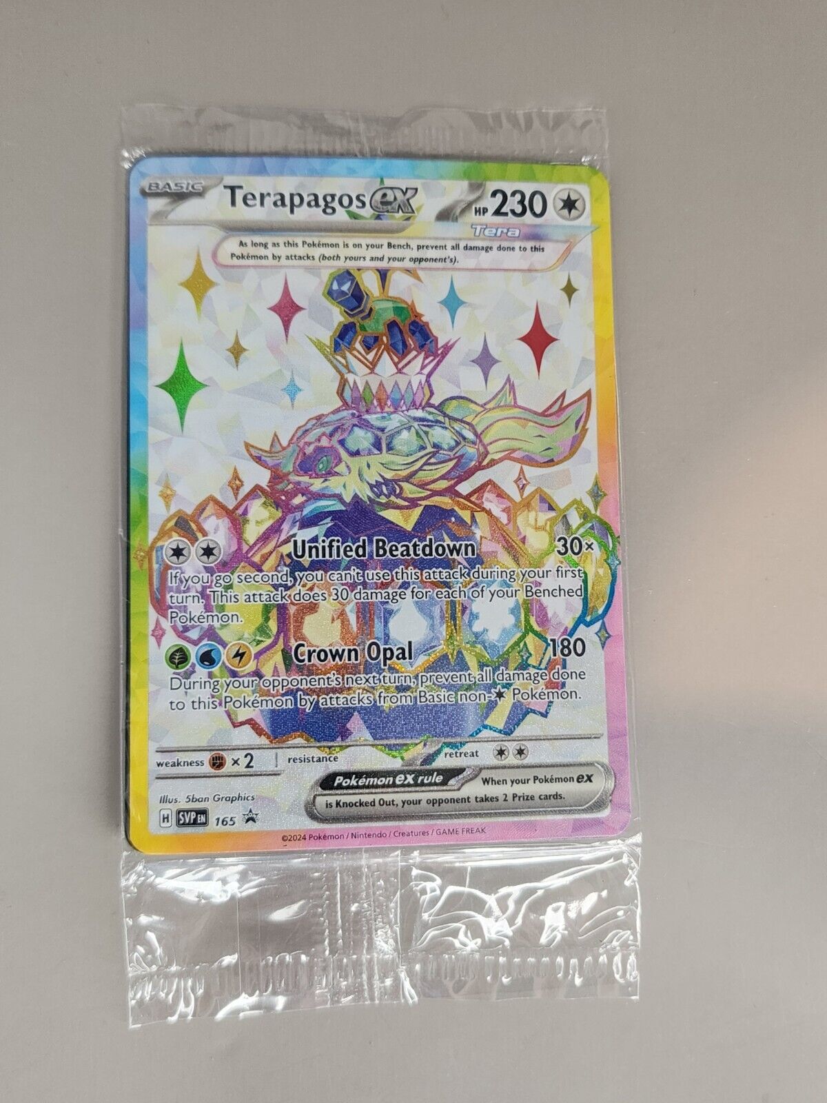 Terapagos ex 165 Sv: Scarlet & Violet Promo Cards Holo Sealed