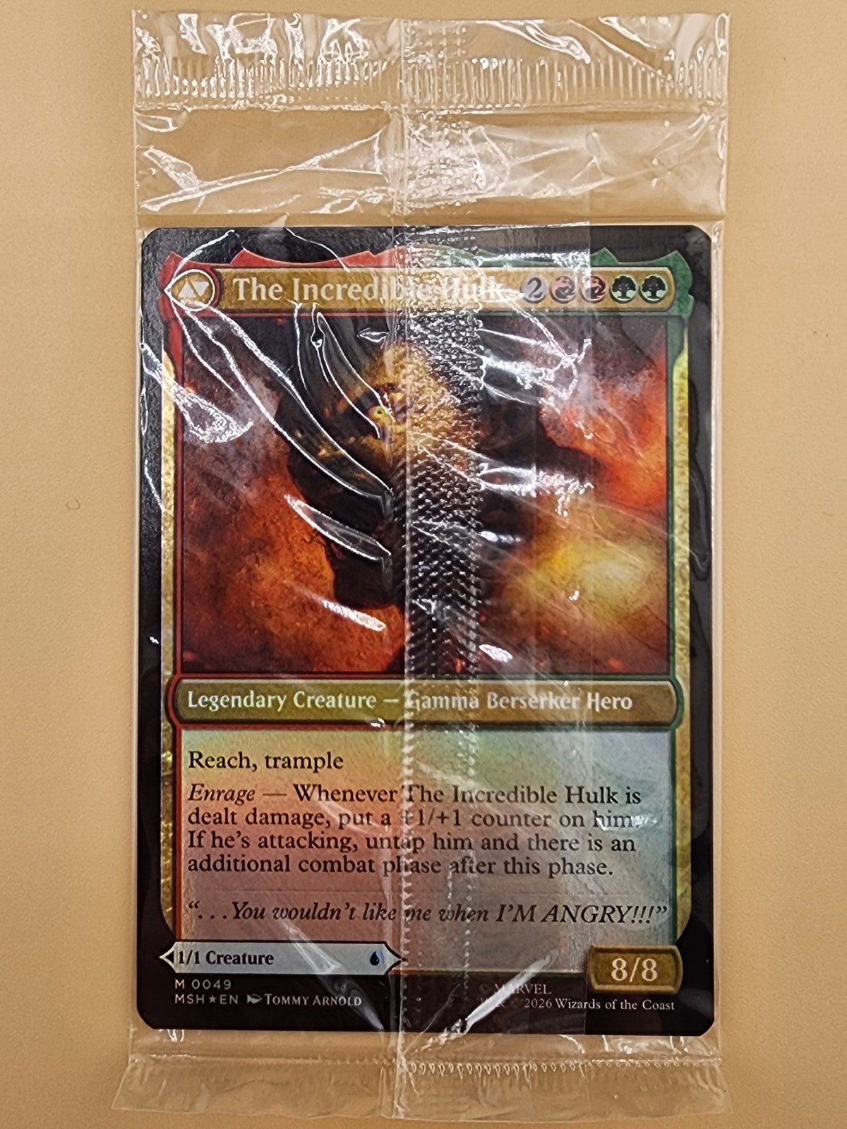 Bruce Banner Marvel Super Heroes Foi NM Sealed Promo 0049