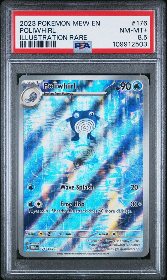 Poliwhirl 176/165 Sv: Scarlet & Violet 151 Holo NEAR MINT-MINT+  PSA 8.5
