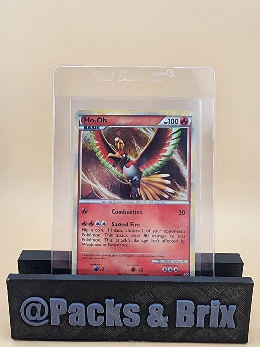 Pokemon Ho-Oh Card HGSS01 Holo Black Star Promo TCG Heavily Played HP