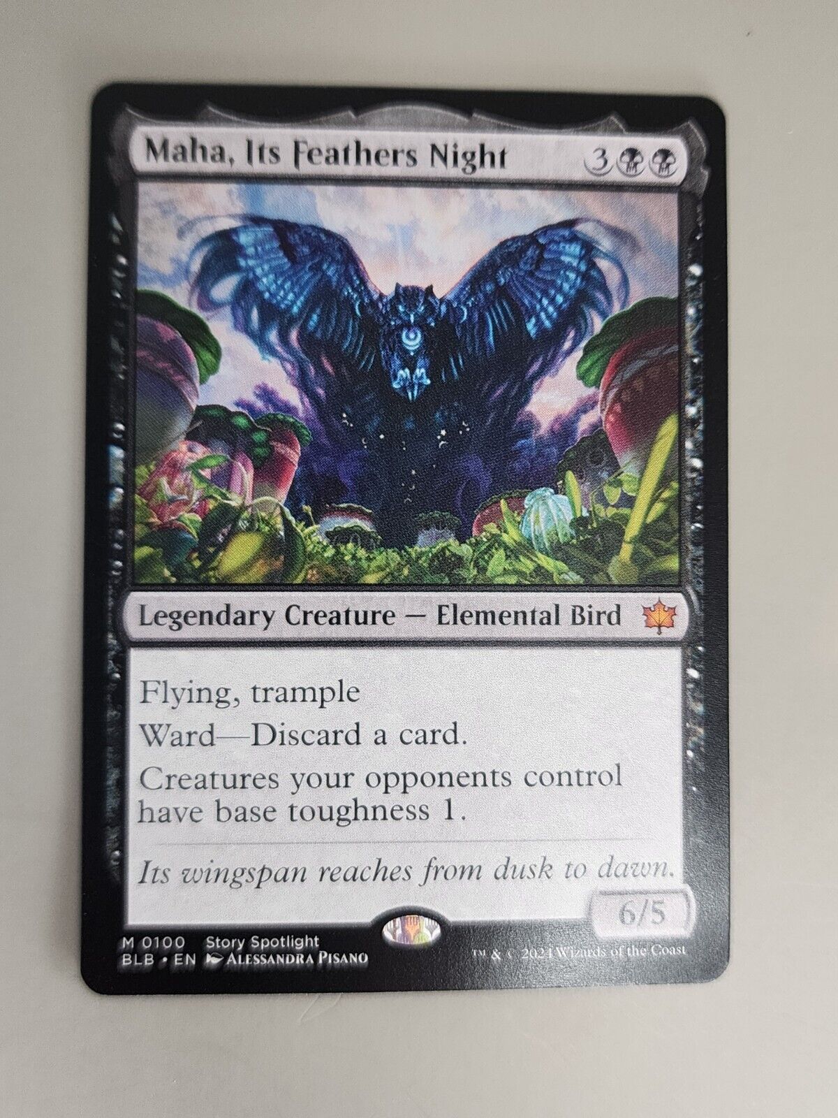 Maha, Its Feathers Night Bloomburrow Regular NM