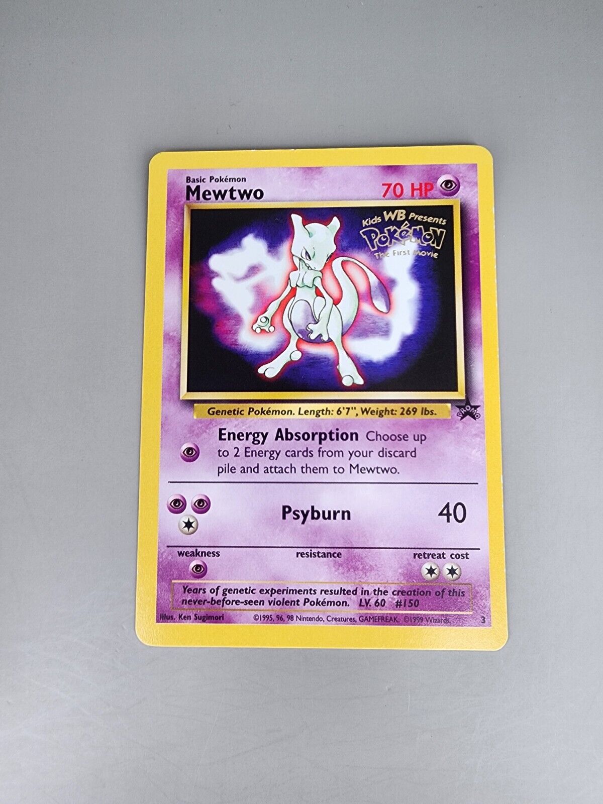 Pokémon TCG Mewtwo Wizards Black Star Promos 3 Regular Promo Promo