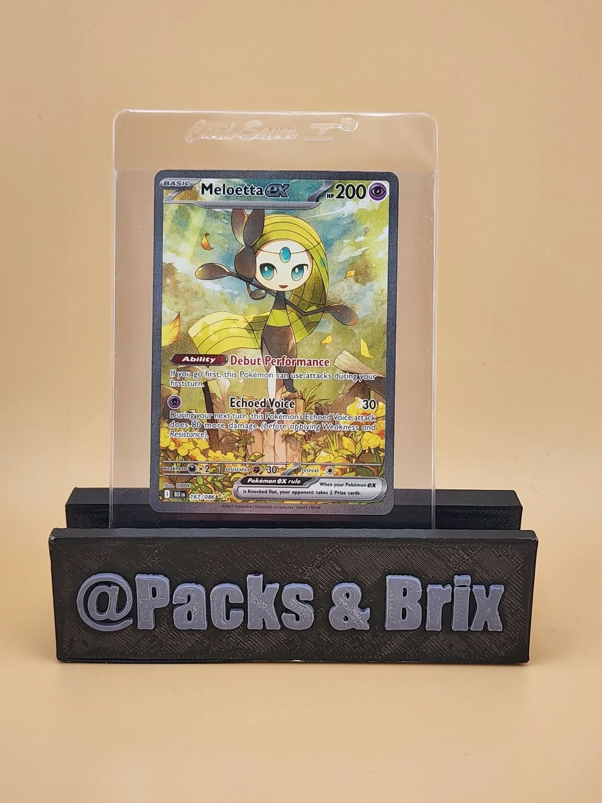 Meloetta ex 167/086 Sv: Black Bolt Holo Near Mint NM