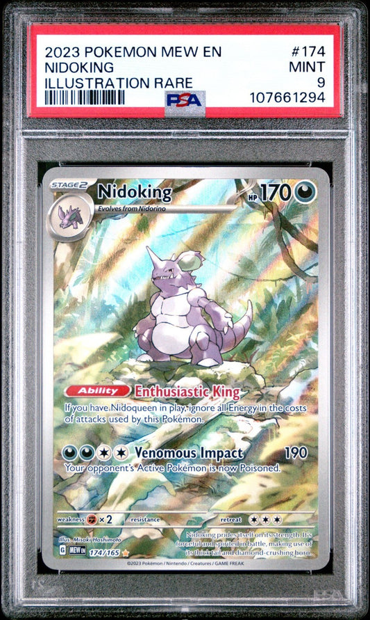 MEW EN 151 #174 NIDOKING PSA 9