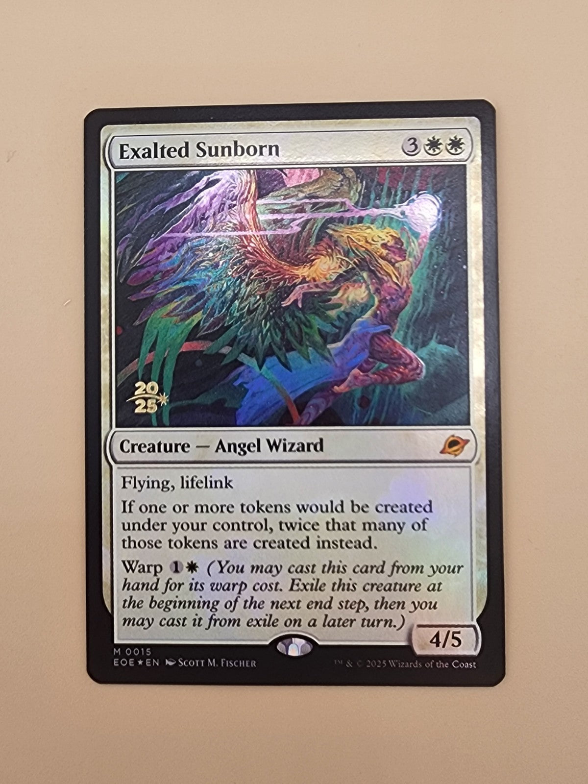 Magic The Gathering Exalted Sunborn Edge of Eternities PreRelease Foil NM