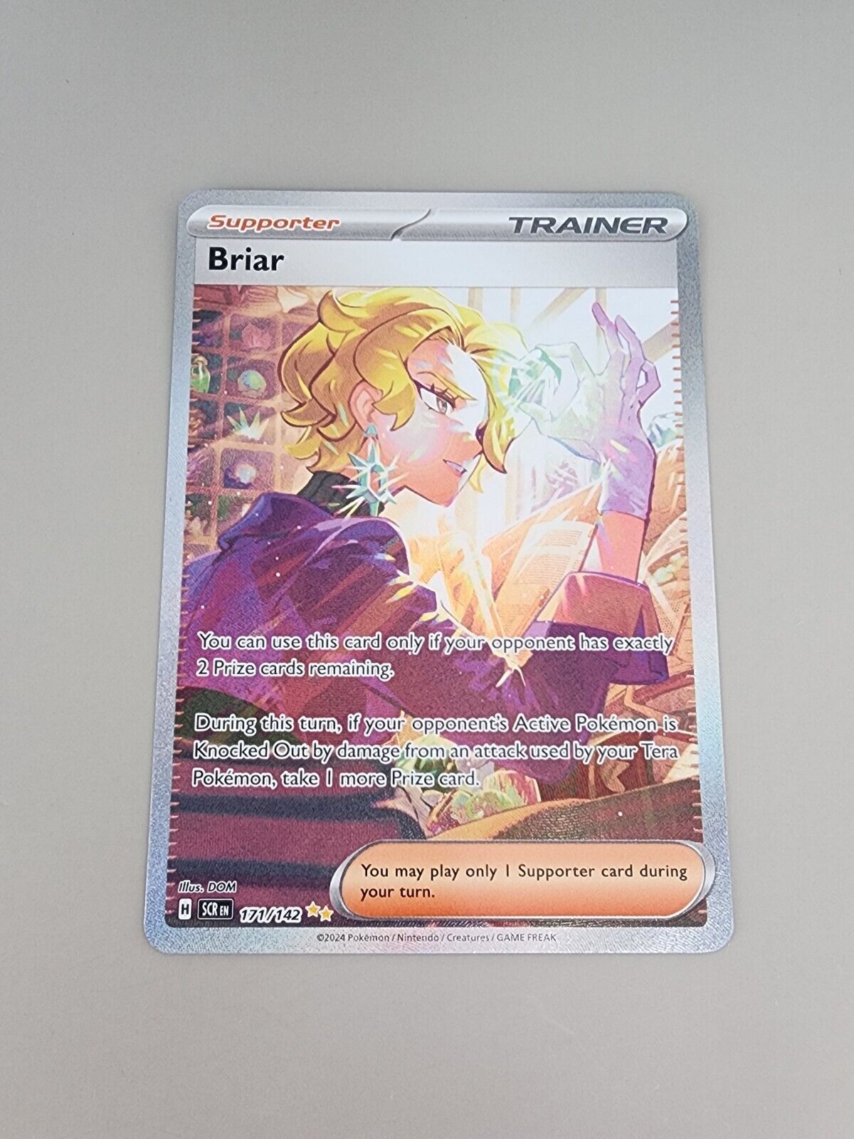 Briar 171/142 Stellar Crown Special Illustration Rare Pokémon  Card ENGLISH