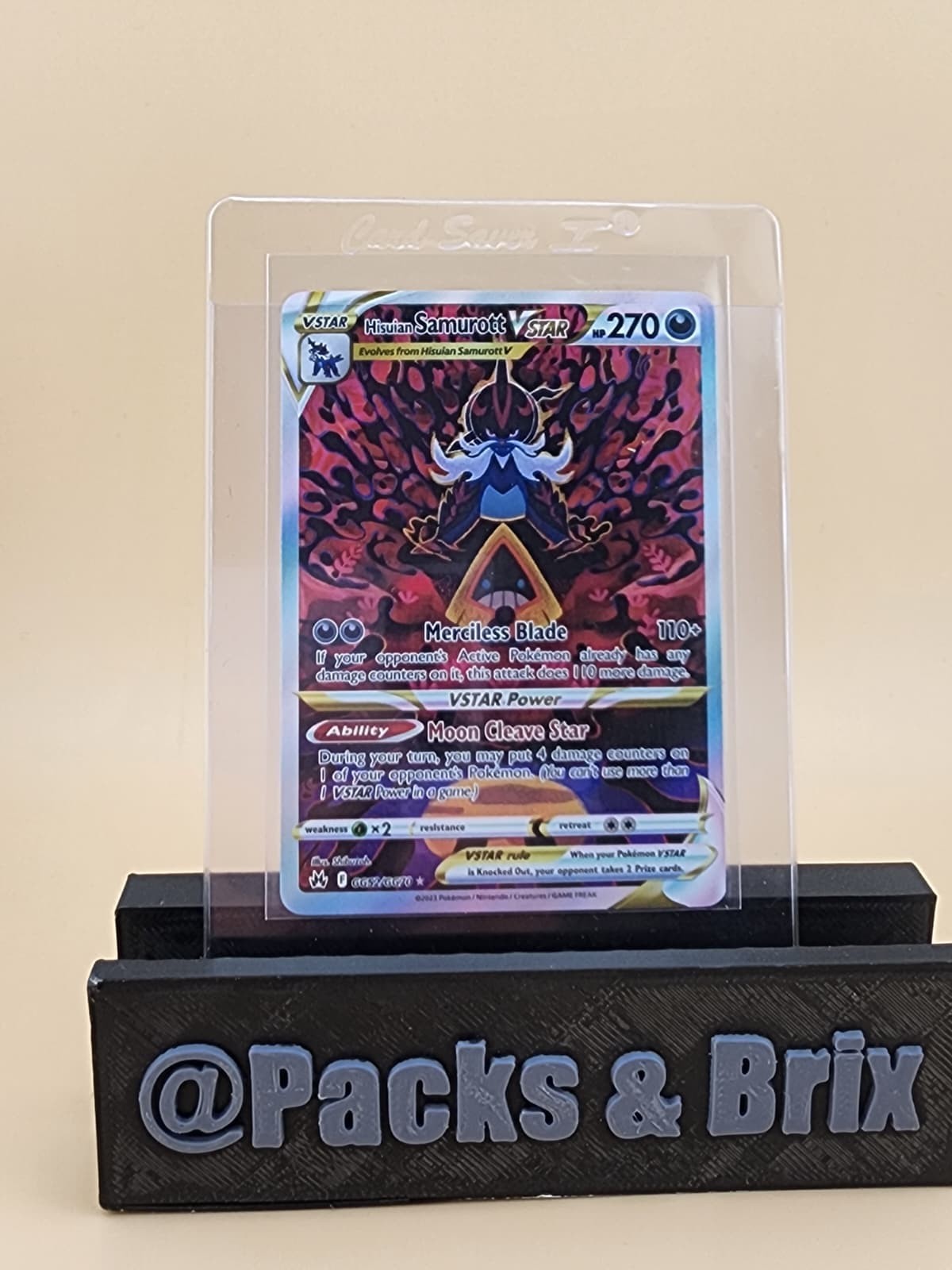 Hisuian Samurott VSTAR GG52/GG70 SWSH:  Near Mint  NM
