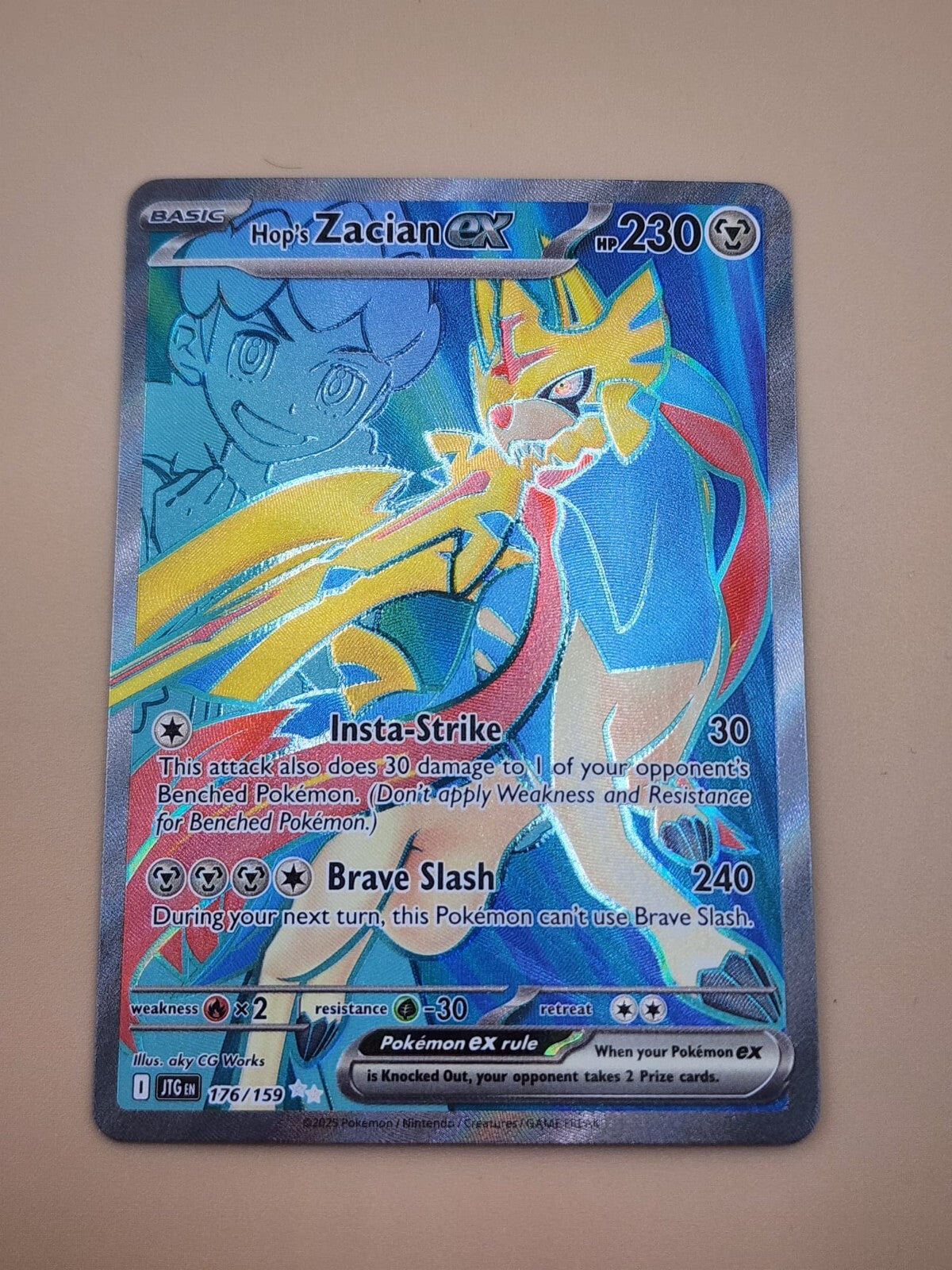 Hop's Zacian ex 176/159 Sv09: Journey Together Holo NM